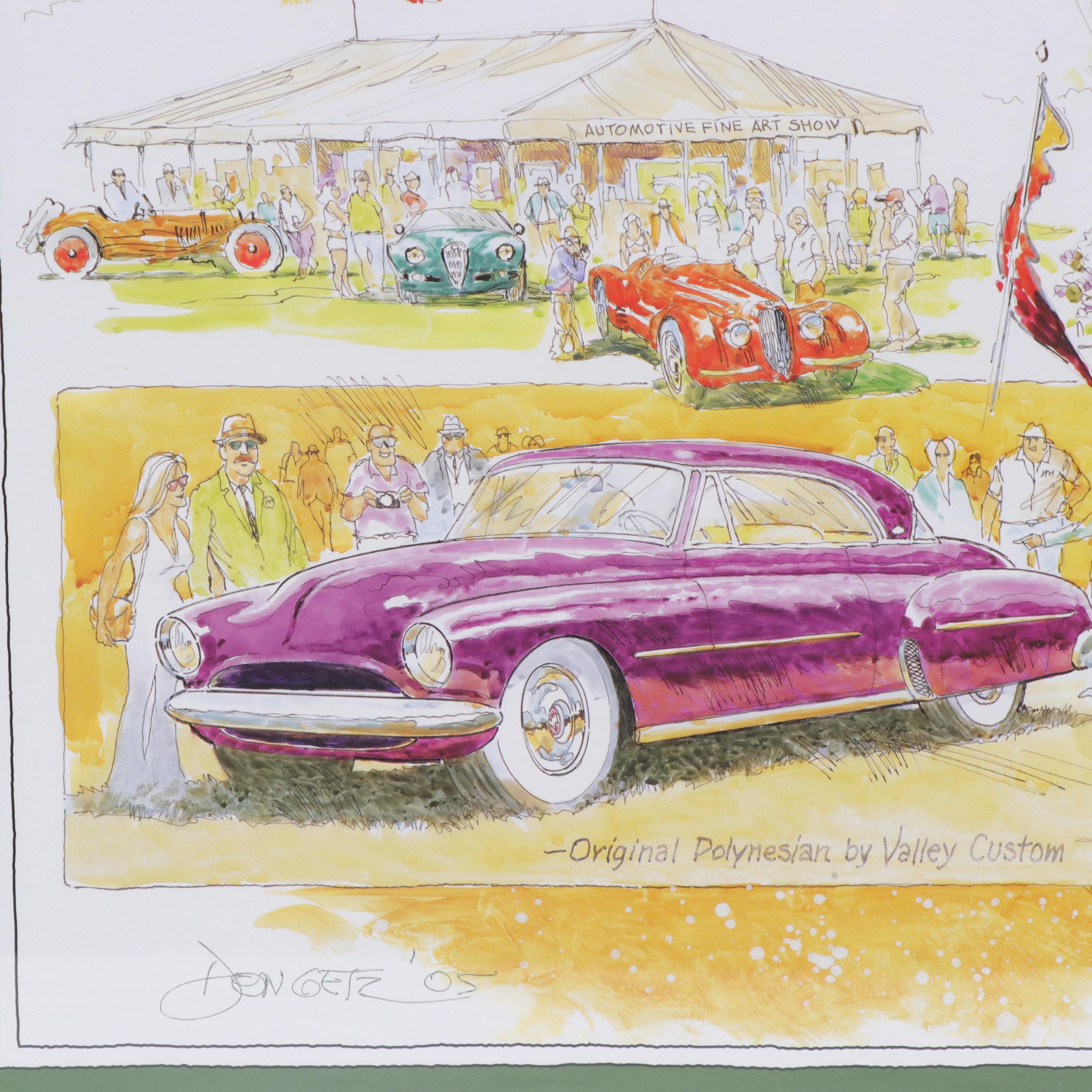 "Glenmoor Gathering of Significant Automobiles" Offset Lithograph Poster, 2005