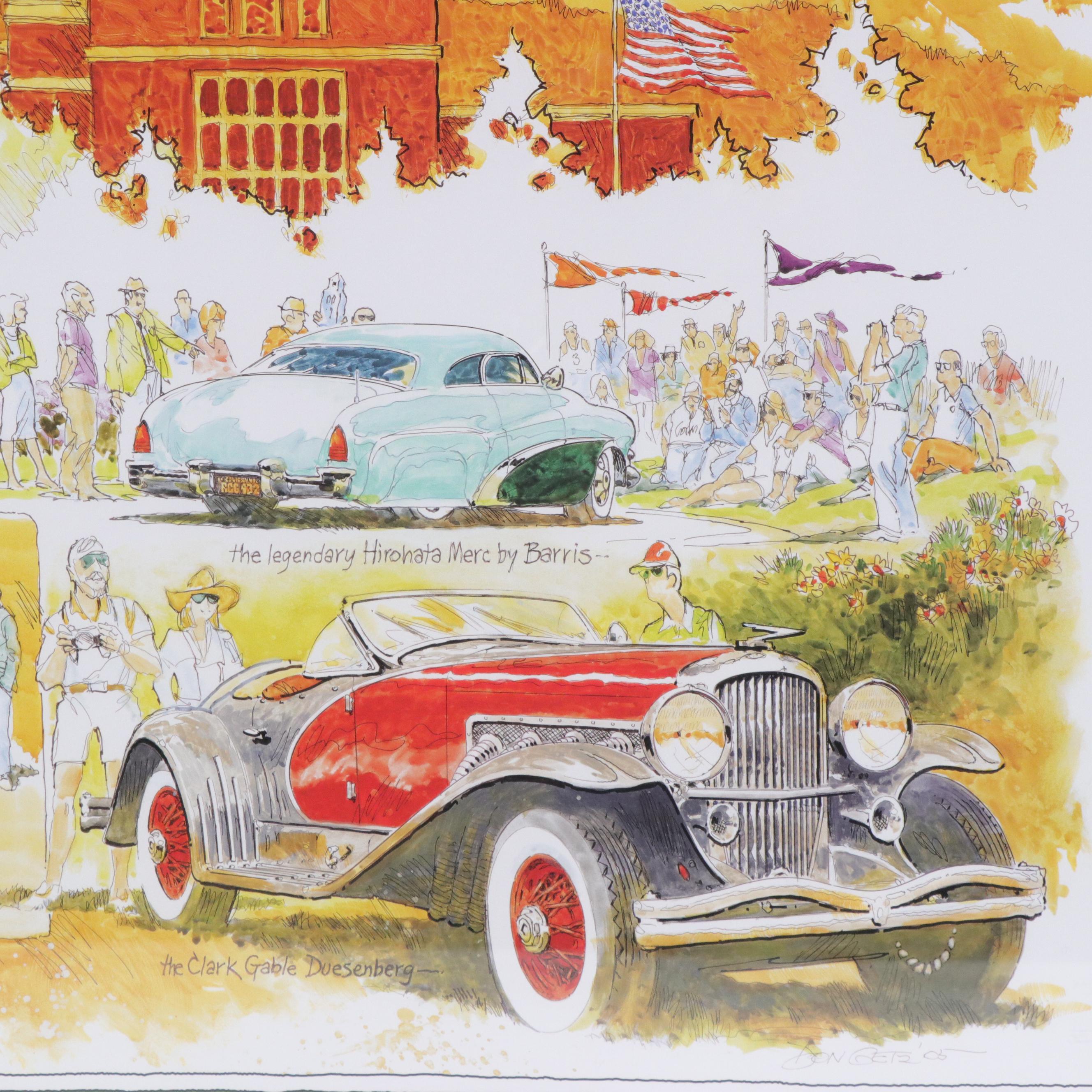 "Glenmoor Gathering of Significant Automobiles" Offset Lithograph Poster, 2005
