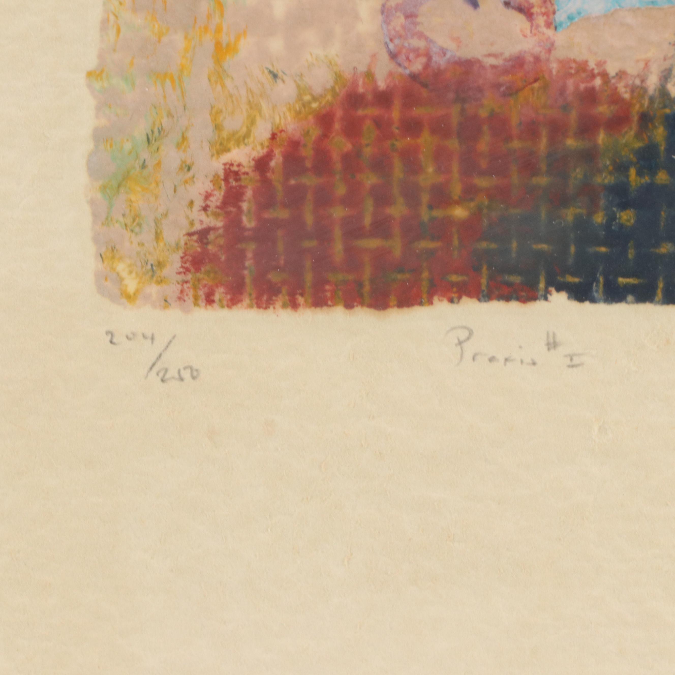 David Dodsworth Mixed Media Collograph "Praxis #1," Late 20th Century