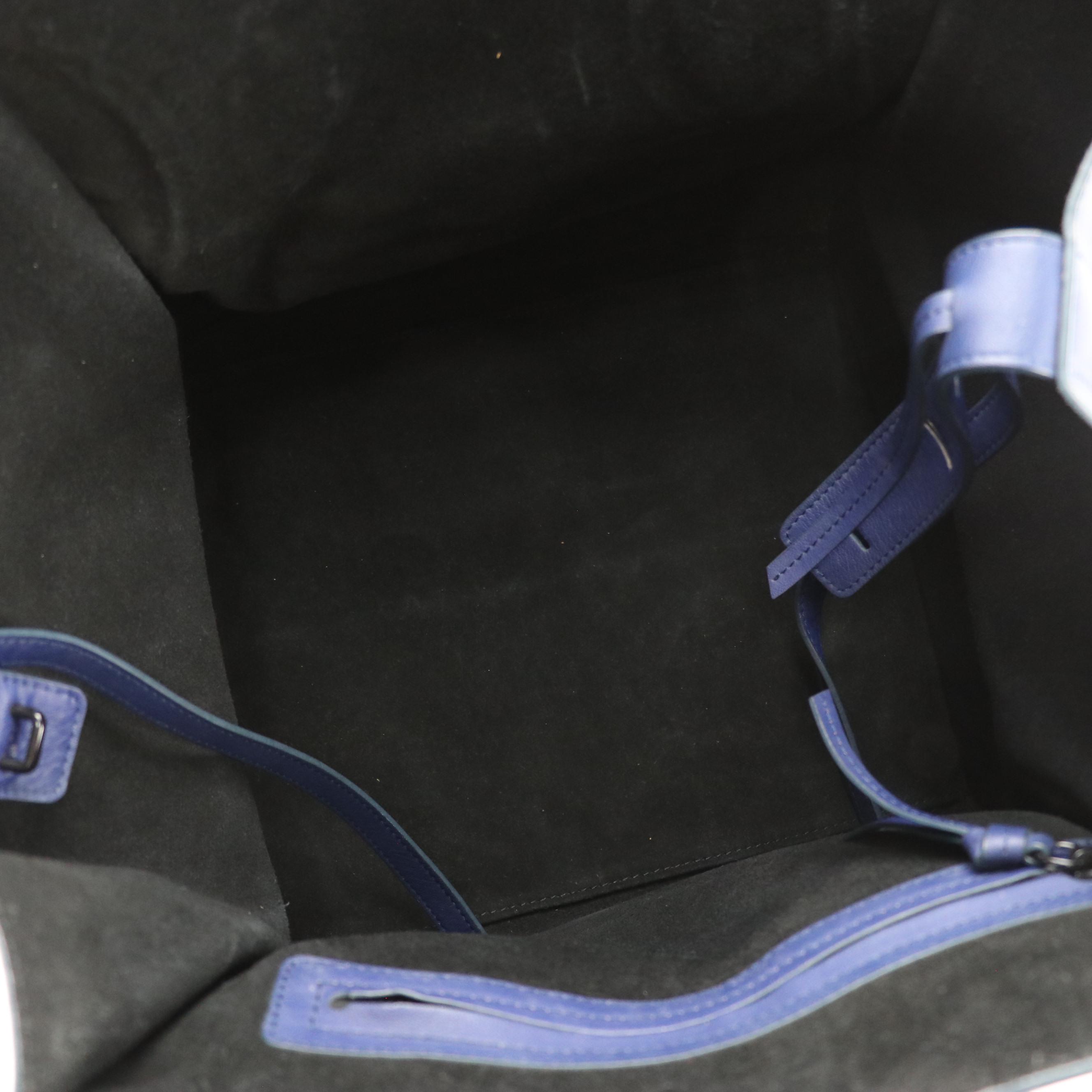 Céline Phantom Luggage Tote in Deep Blue Calfskin Leather