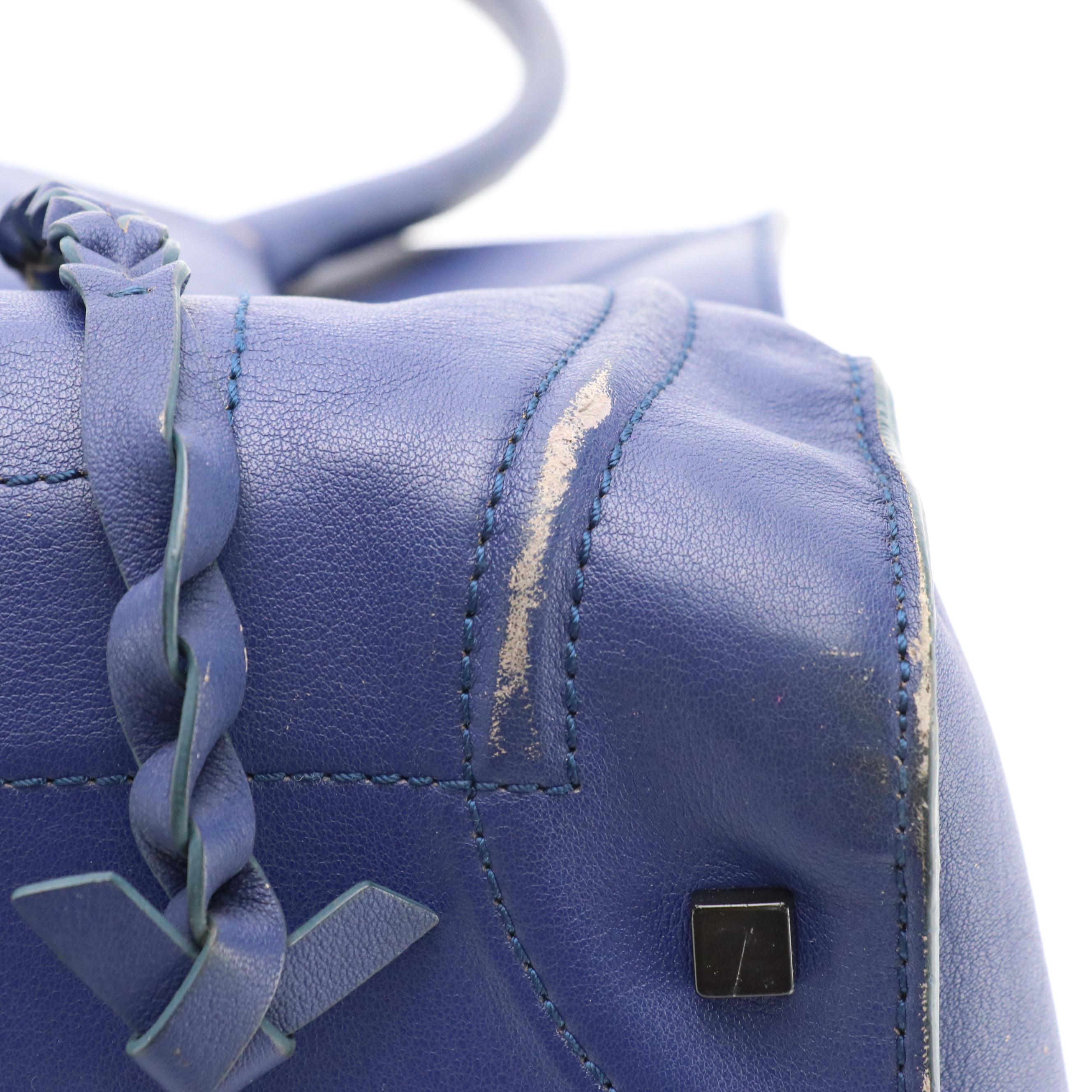Céline Phantom Luggage Tote in Deep Blue Calfskin Leather