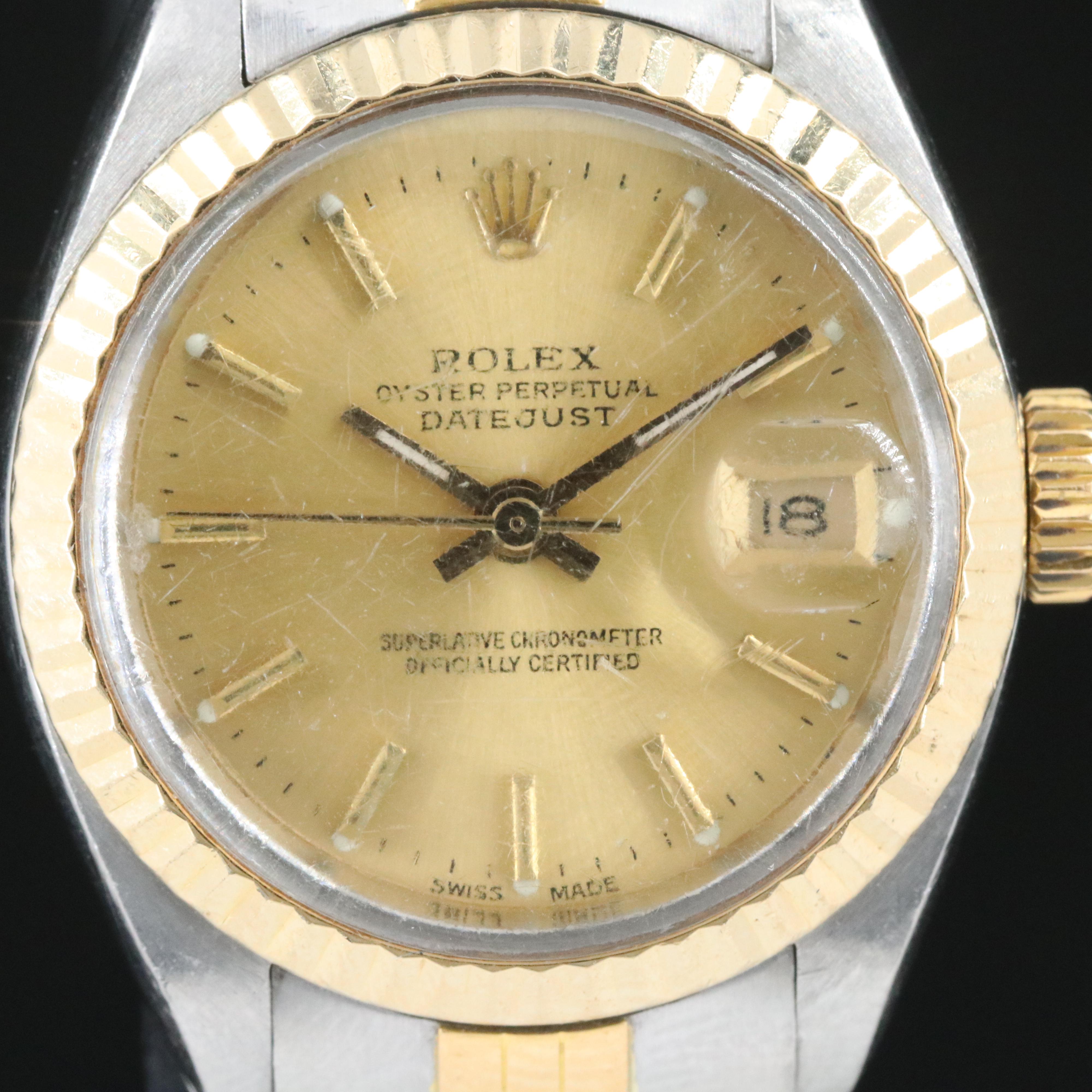 1982 Rolex Two-Tone Datejust Watch