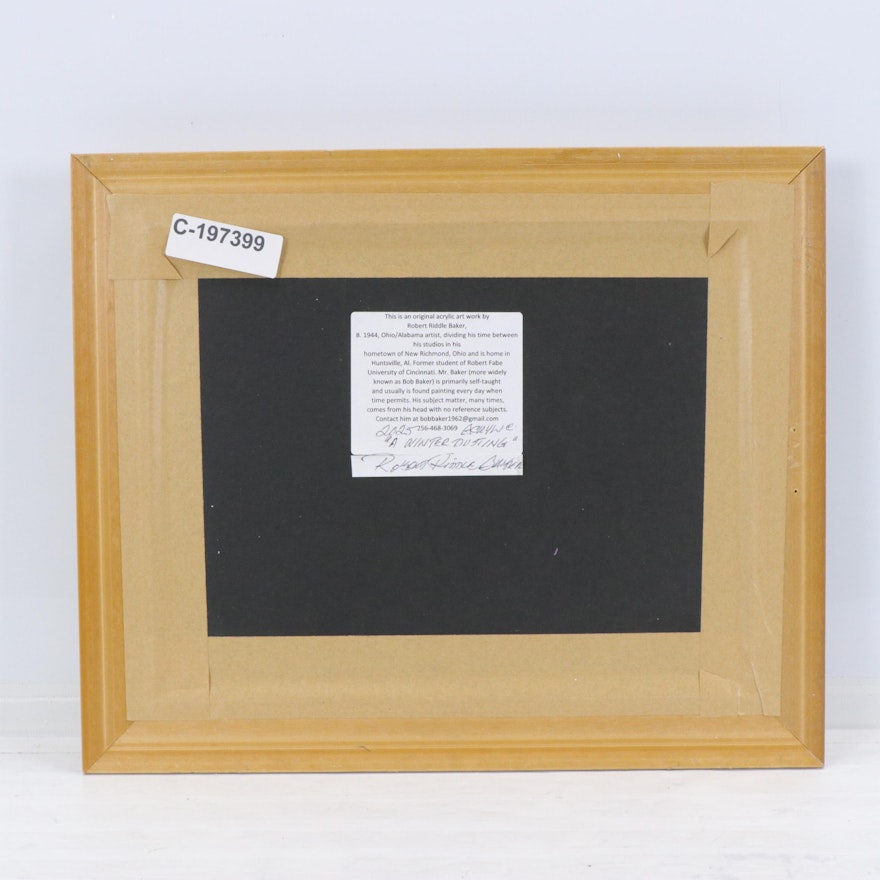 Robert Riddle-Baker Landscape Acrylic Painting