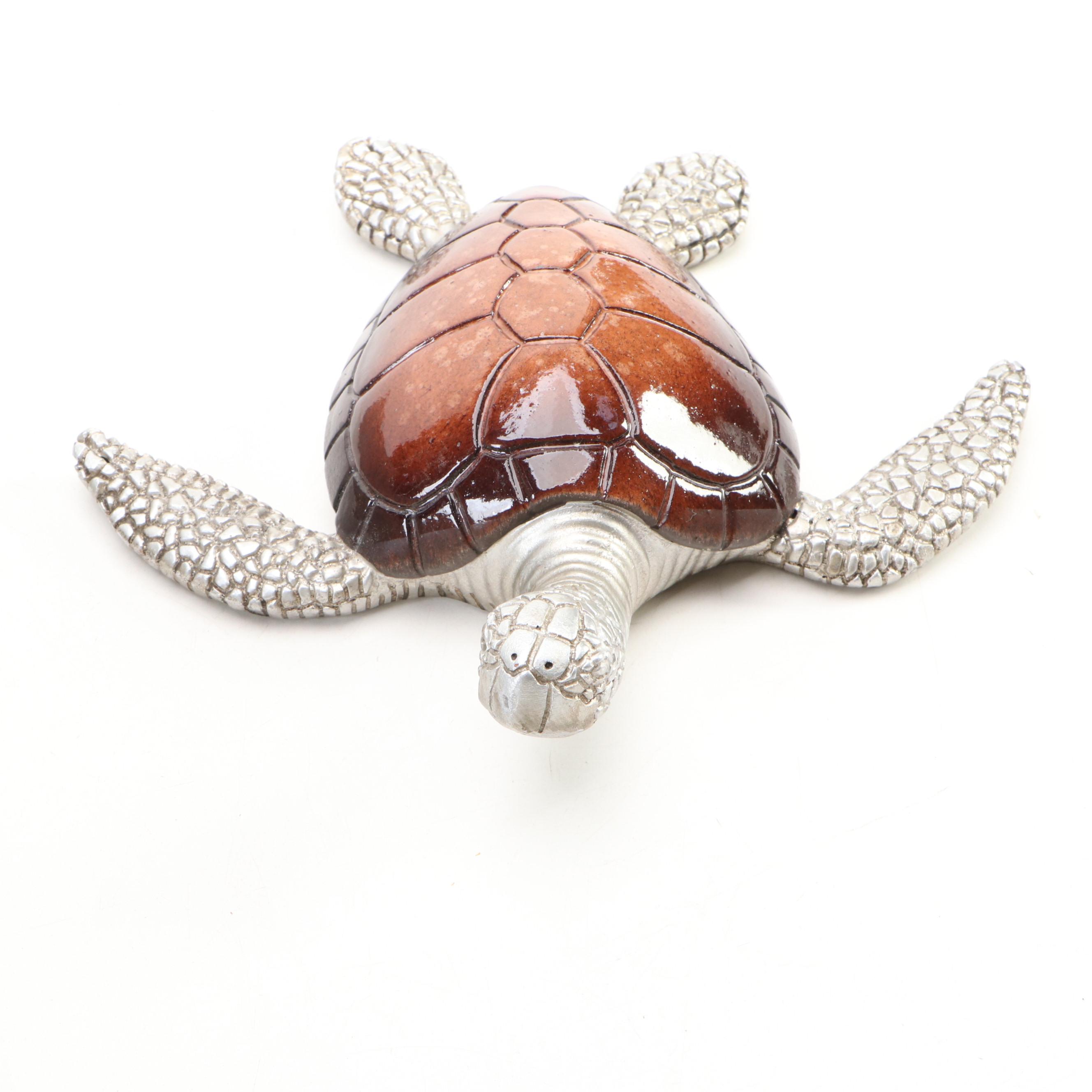 American Atelier Tray with Sea Creature Figurines