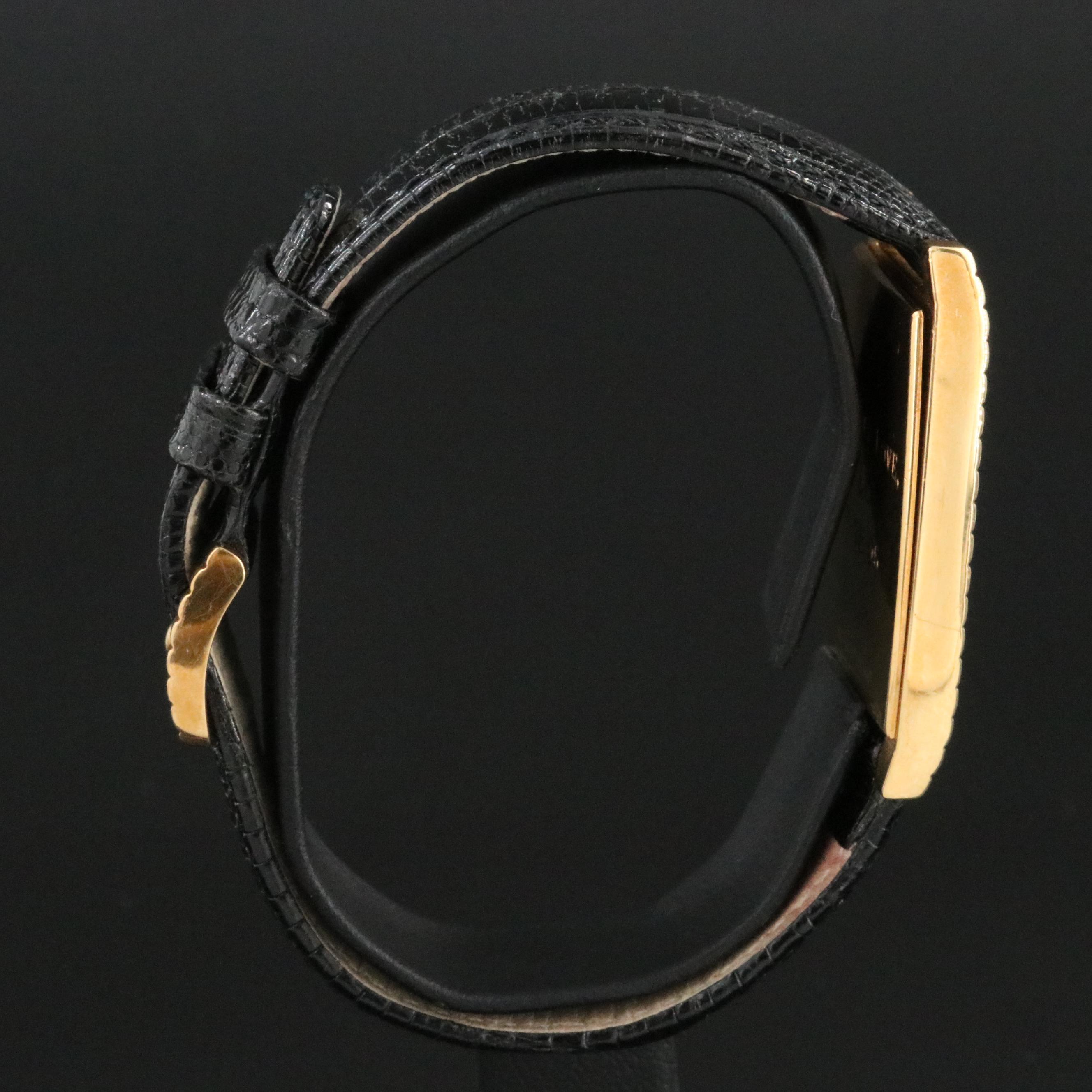 Tiffany & Co. 18K Gold White Dial Roman Numeral 27mm Quartz Watch