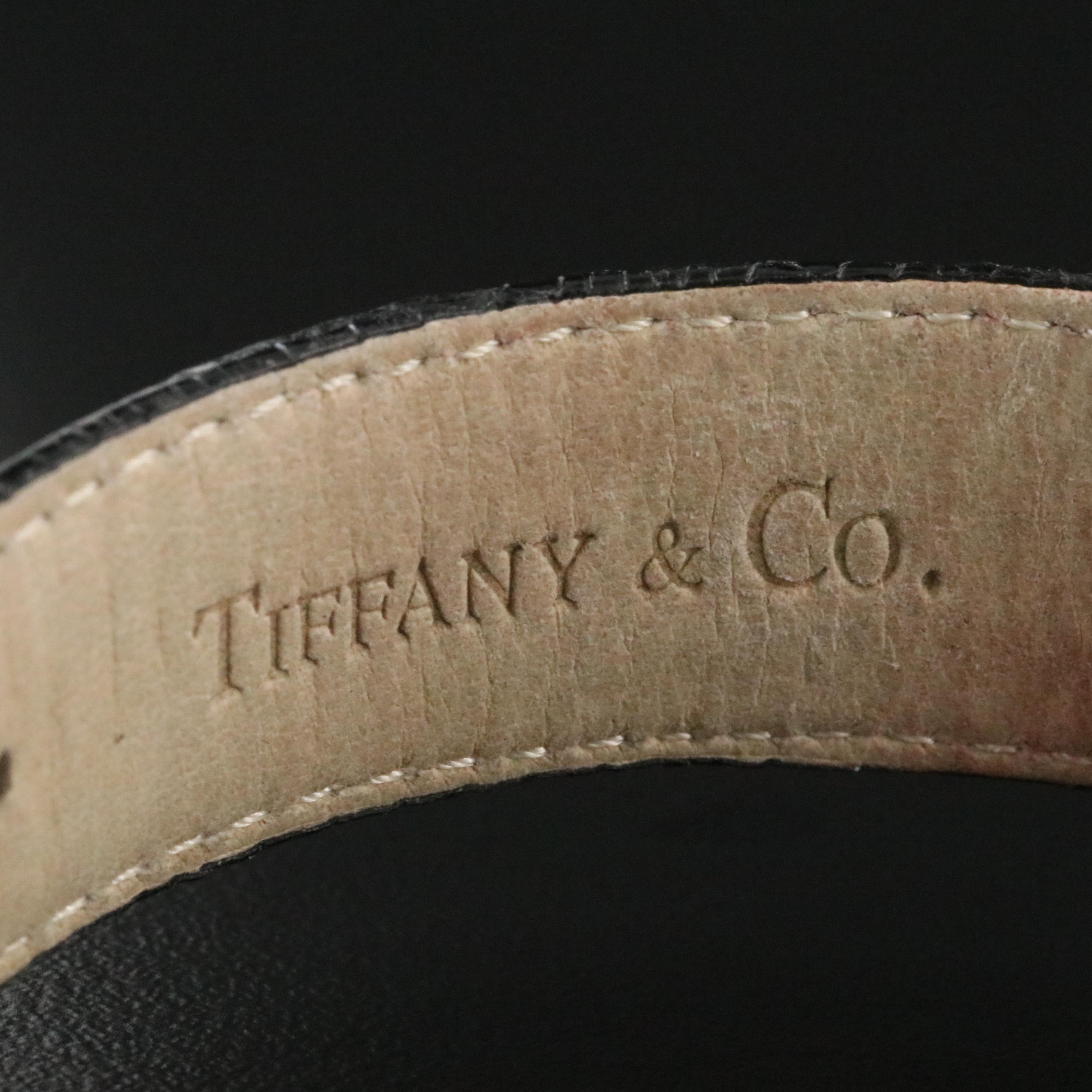 Tiffany & Co. 18K Gold White Dial Roman Numeral 27mm Quartz Watch