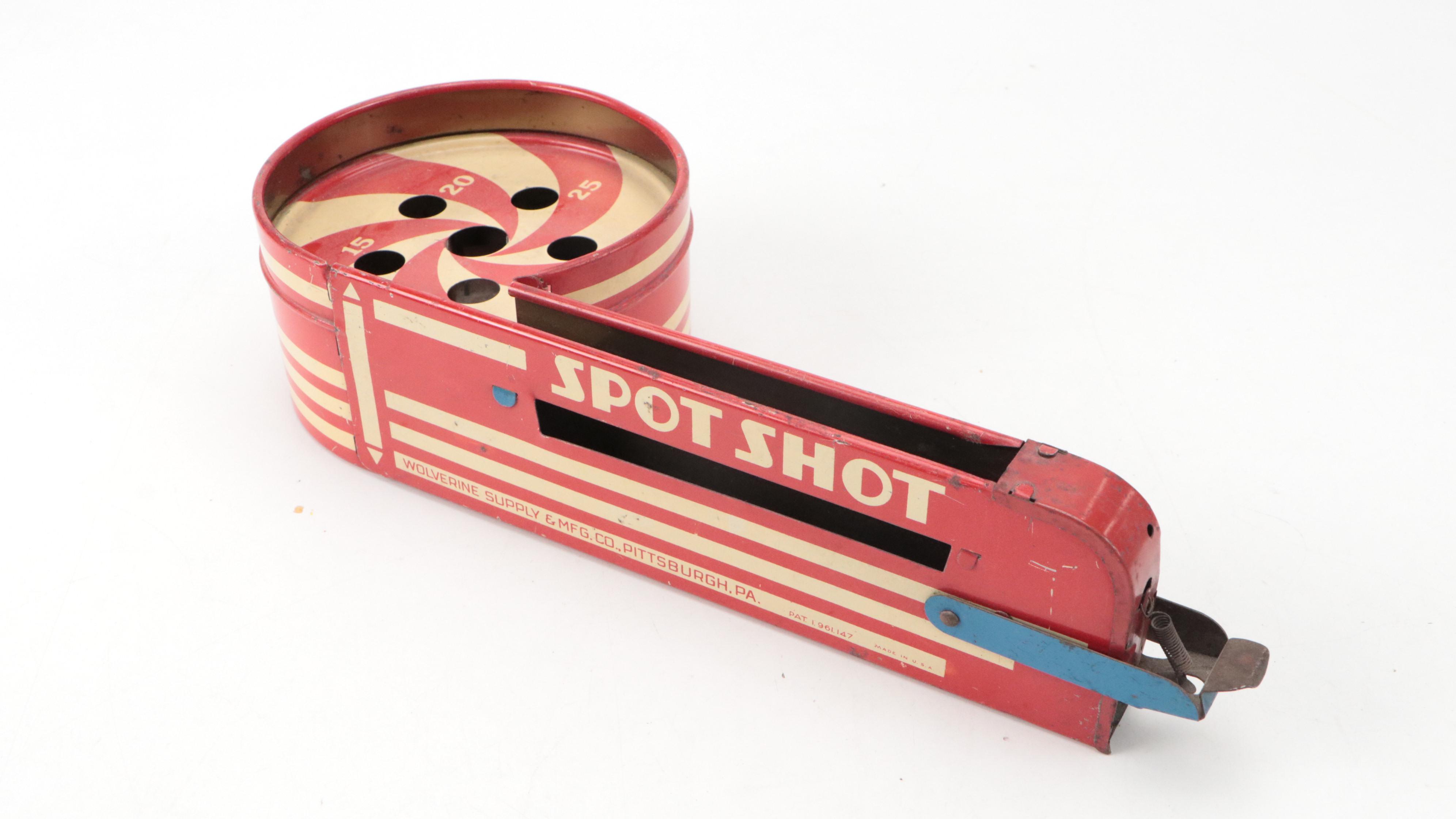 Spot Shot Marbles Game, Popeye the Juggler Game and Noisemaker