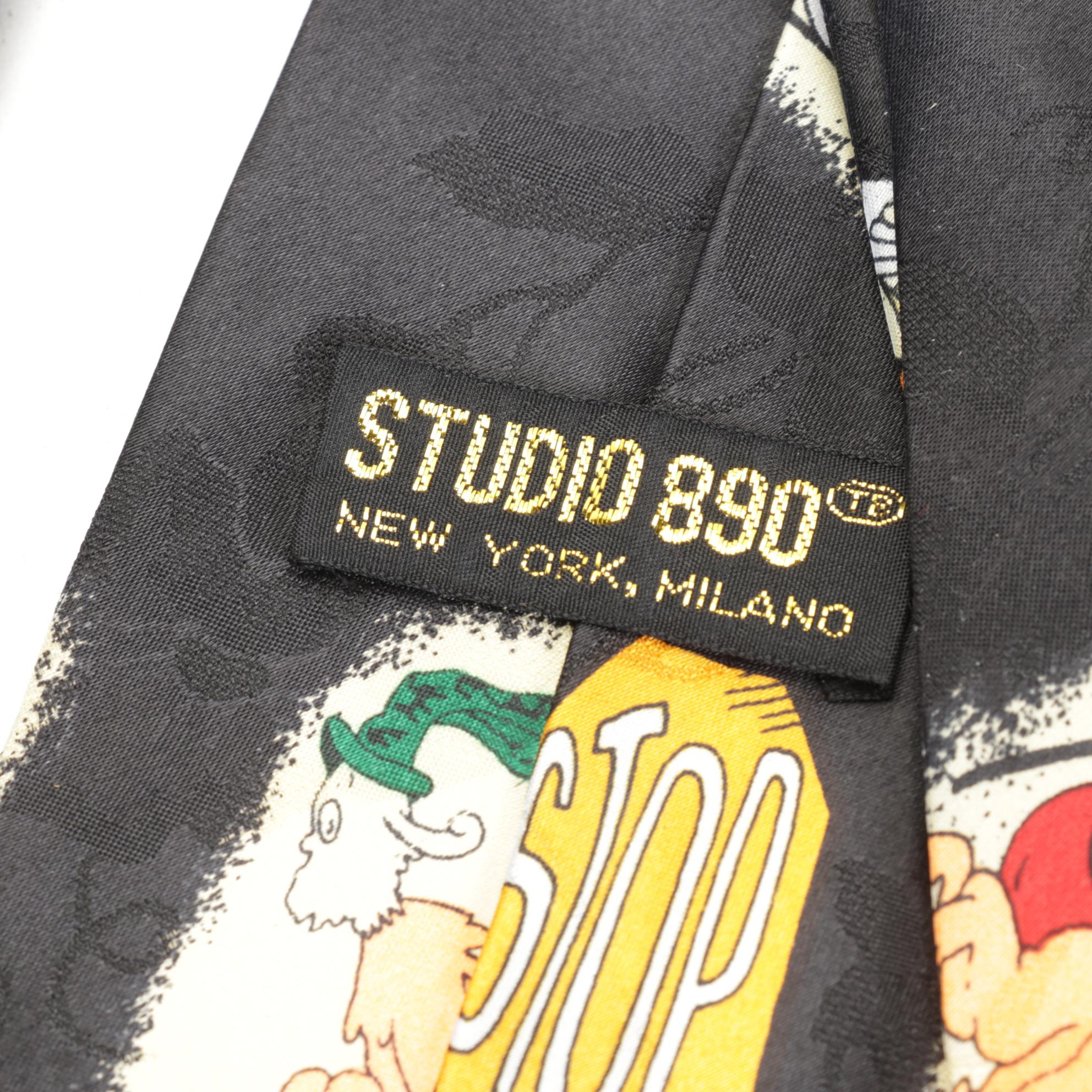 Walt Disney Mickey Mouse & Friends with Garfield, Flintstones & Dr. Seuss Ties