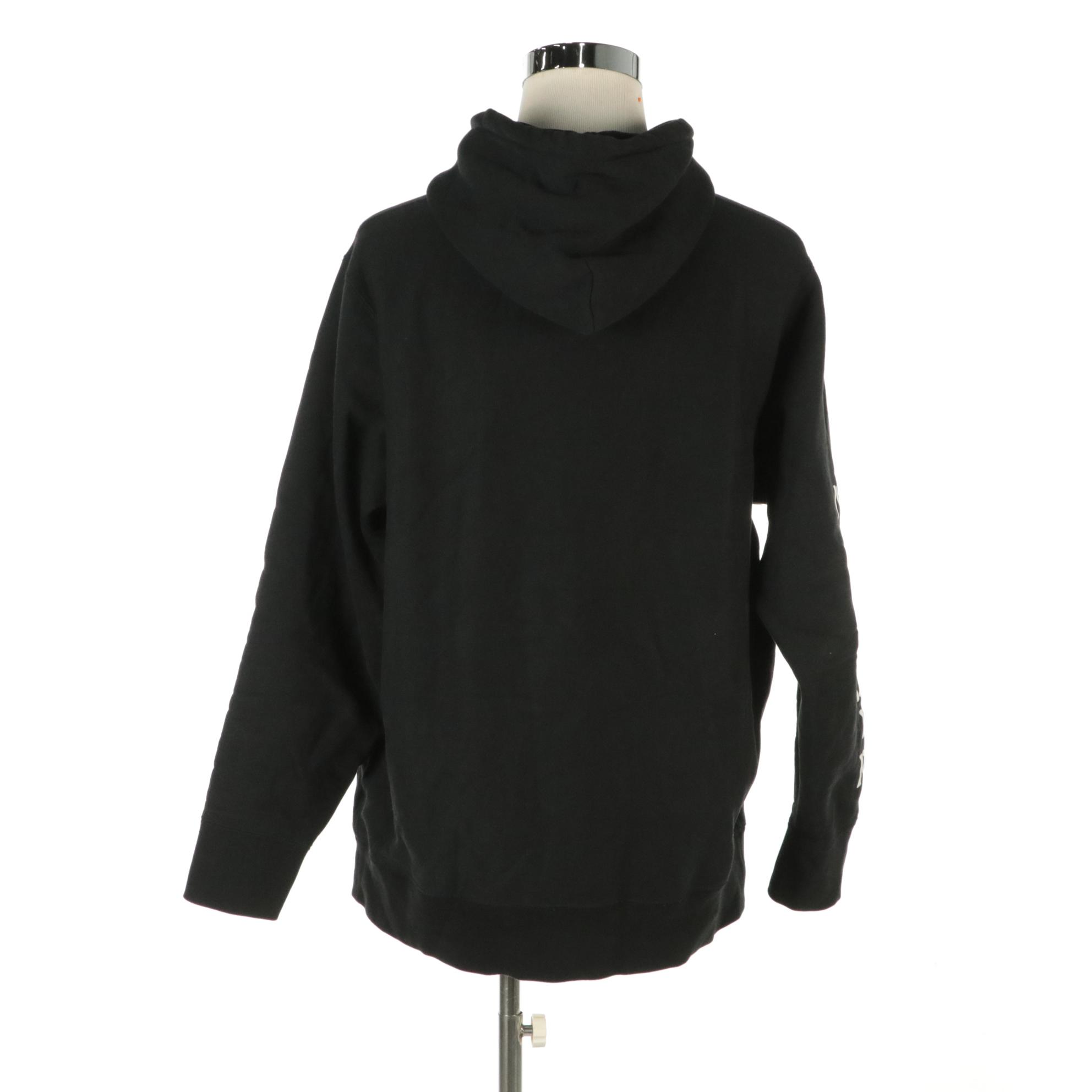 Men's Moncler Genius x Undefeated 2 Moncler 1952 Black Cotton Logo Hoodie