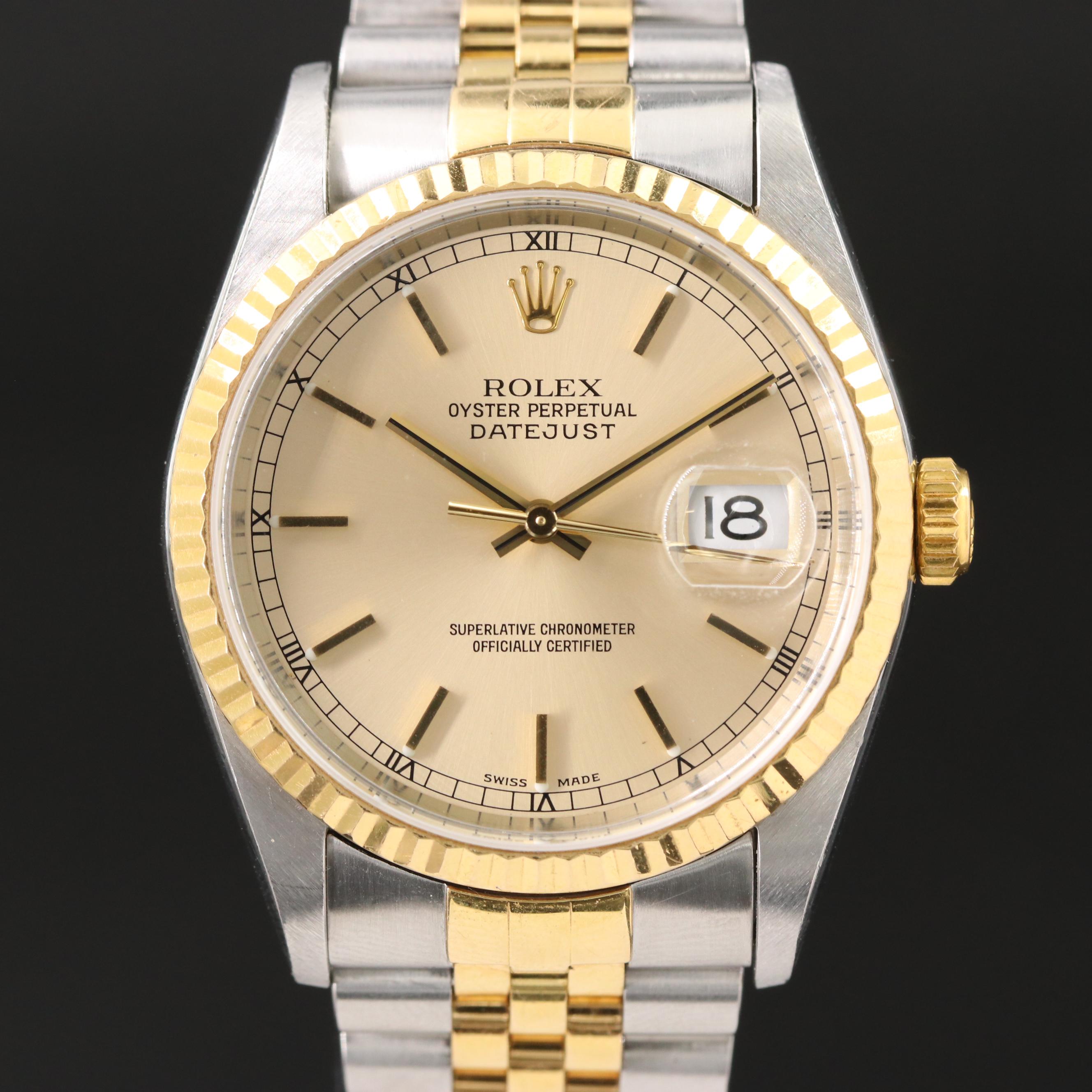 2001 Rolex Datejust Two-Tone Watch