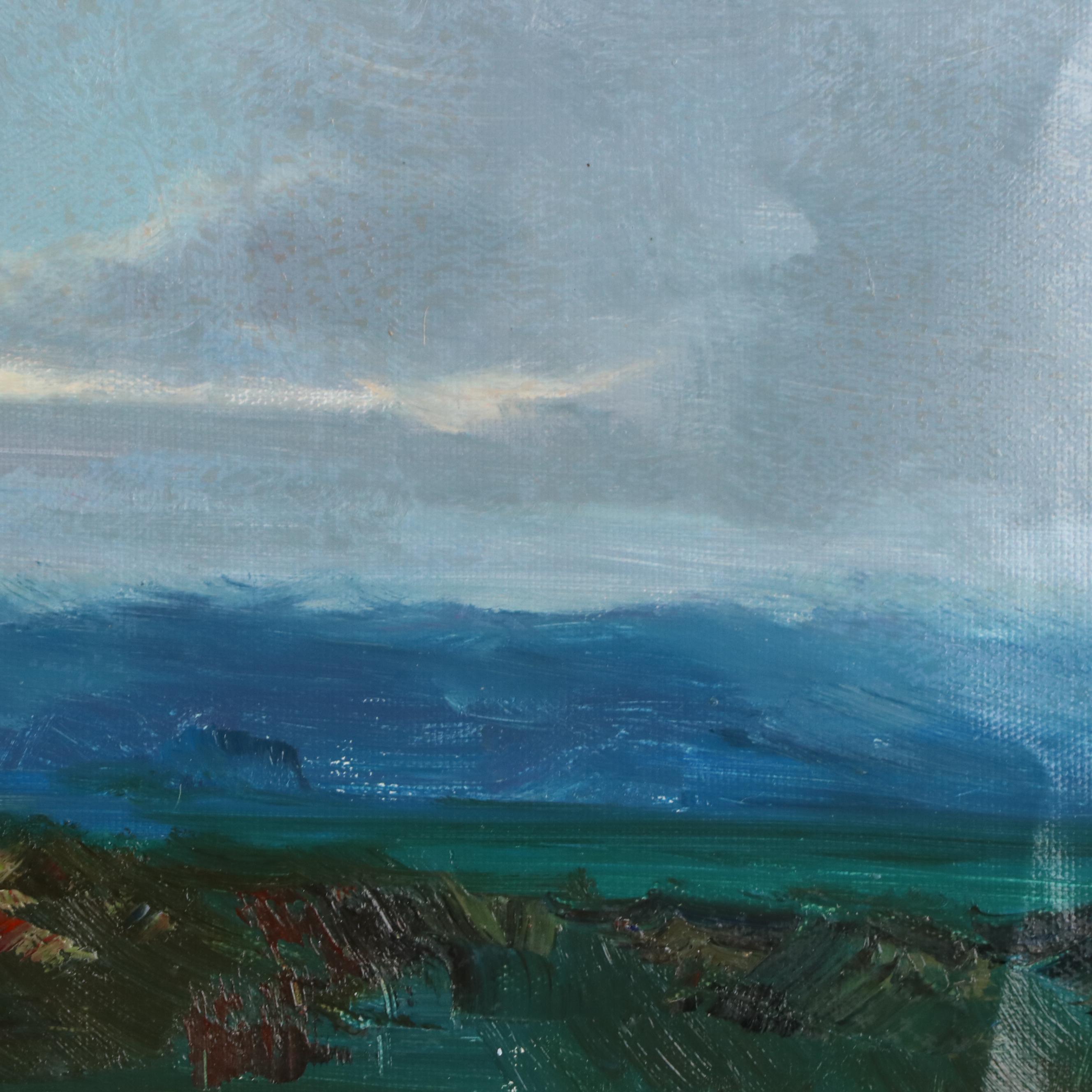 Marsh Landscape Oil Painting, 21st Century