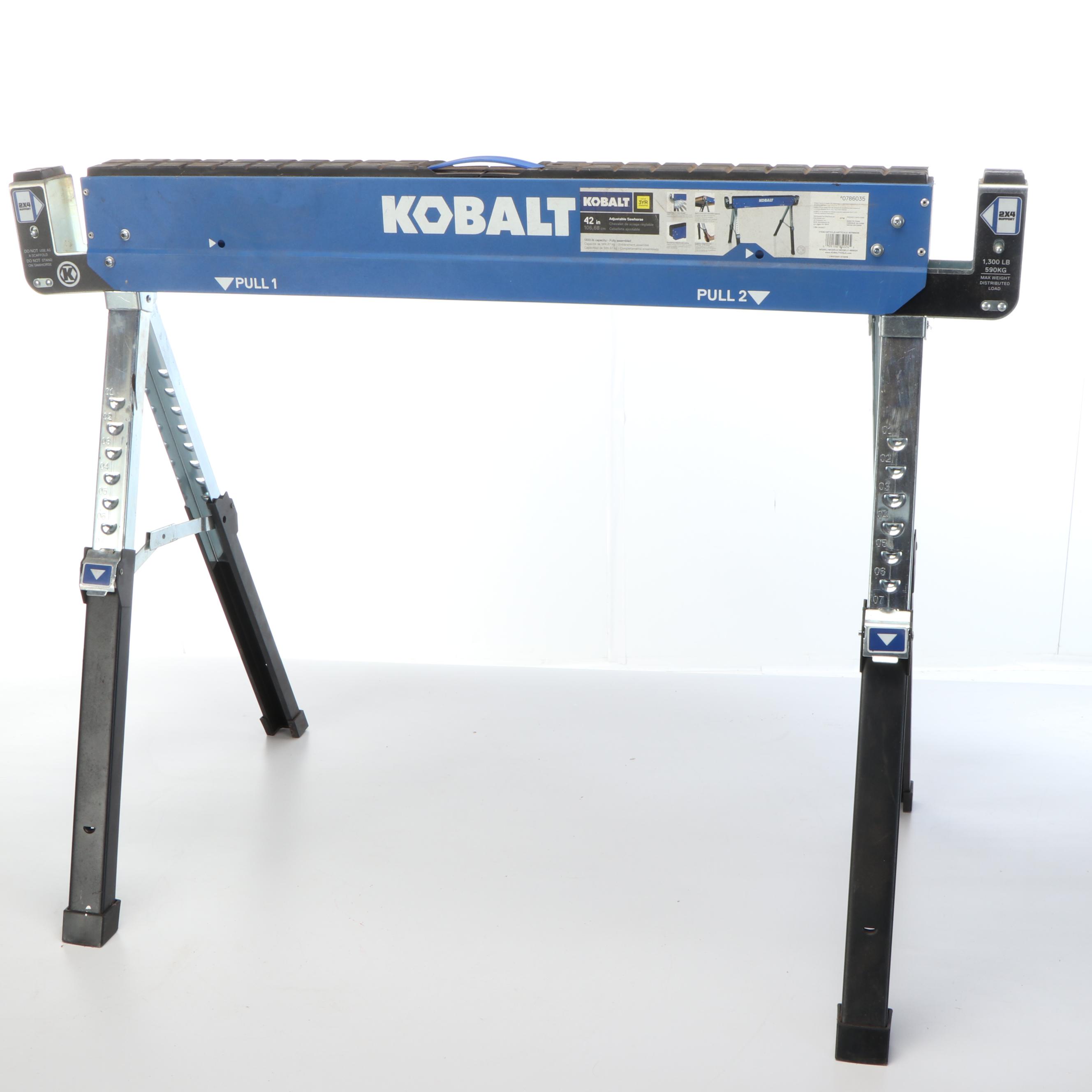 Pair of Kobalt 42" Adjustable Sawhorses
