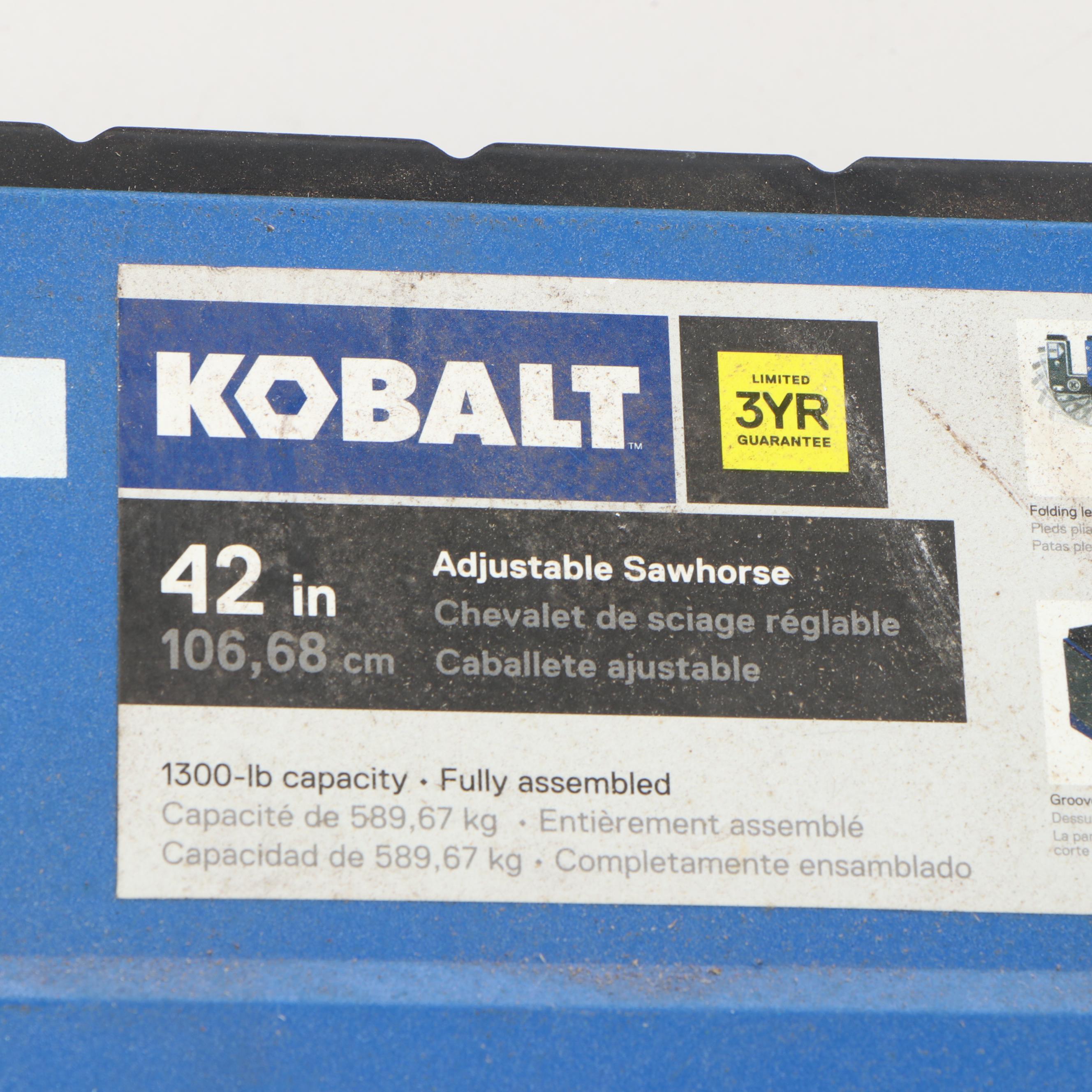 Pair of Kobalt 42" Adjustable Sawhorses