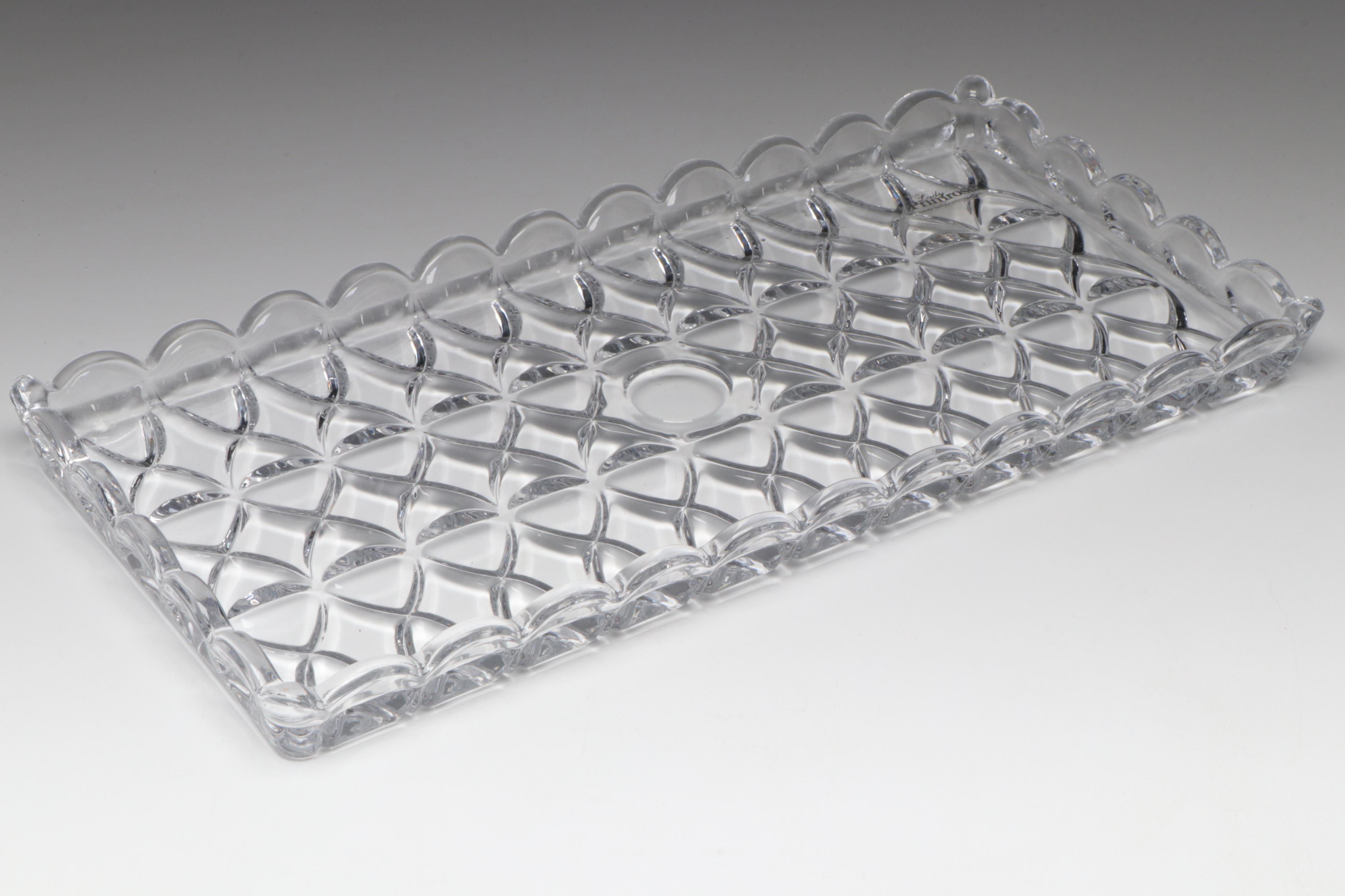 Lady Primrose "Tryst" Vanity Set and Tray with Art Glass Perfume Bottles