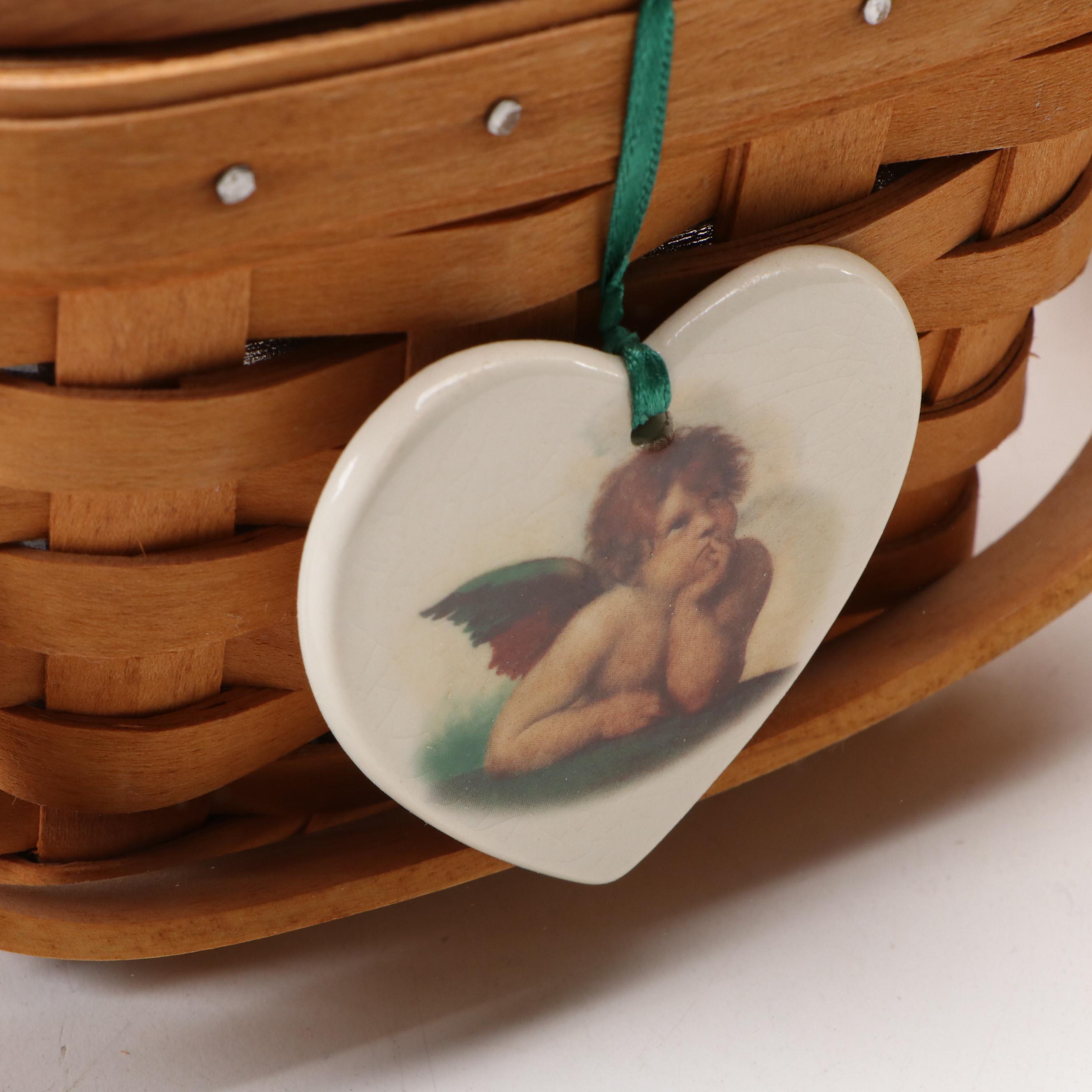 Longaberger Handmade Maple Baskets with Other Woven Baskets