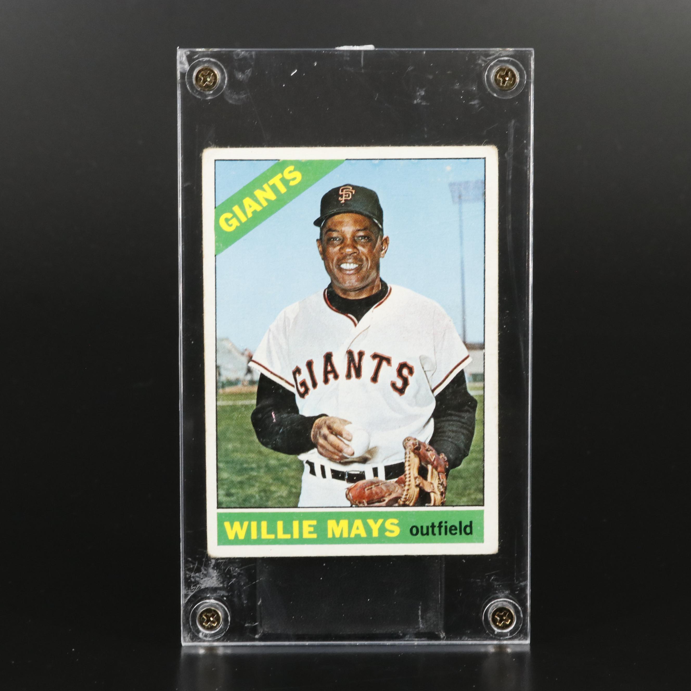 1966 Topps Willie Mays San Francisco Giants Baseball Card