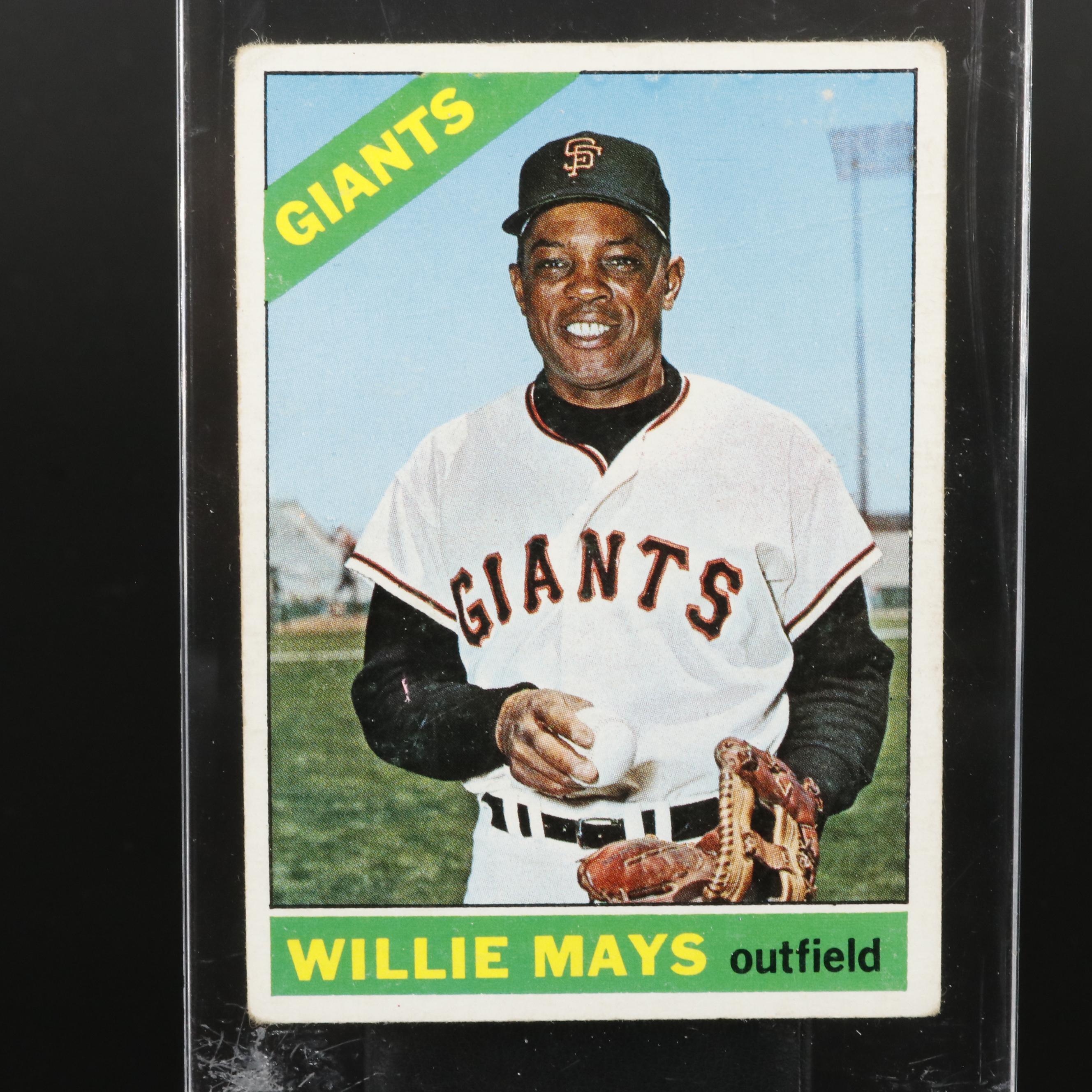 1966 Topps Willie Mays San Francisco Giants Baseball Card