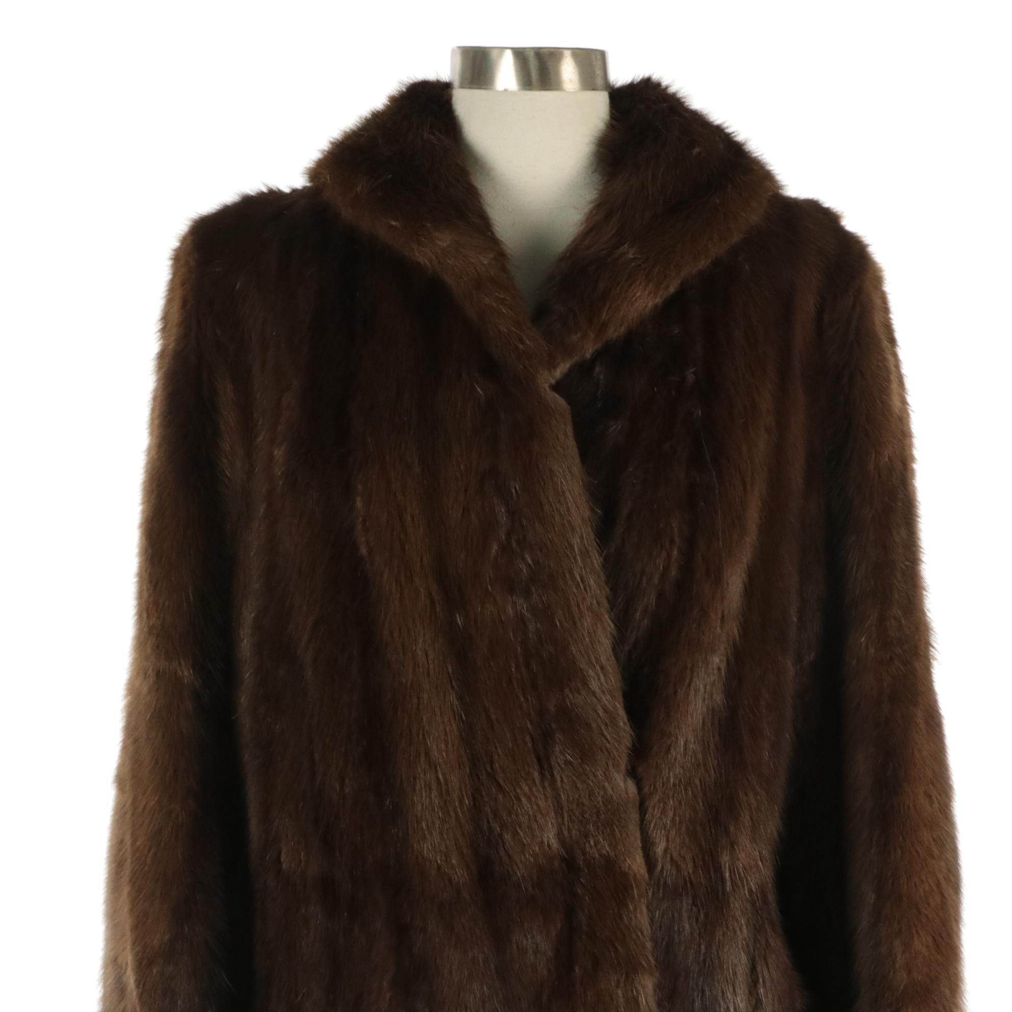 Natural Beaver Fur Coat, circa 1960