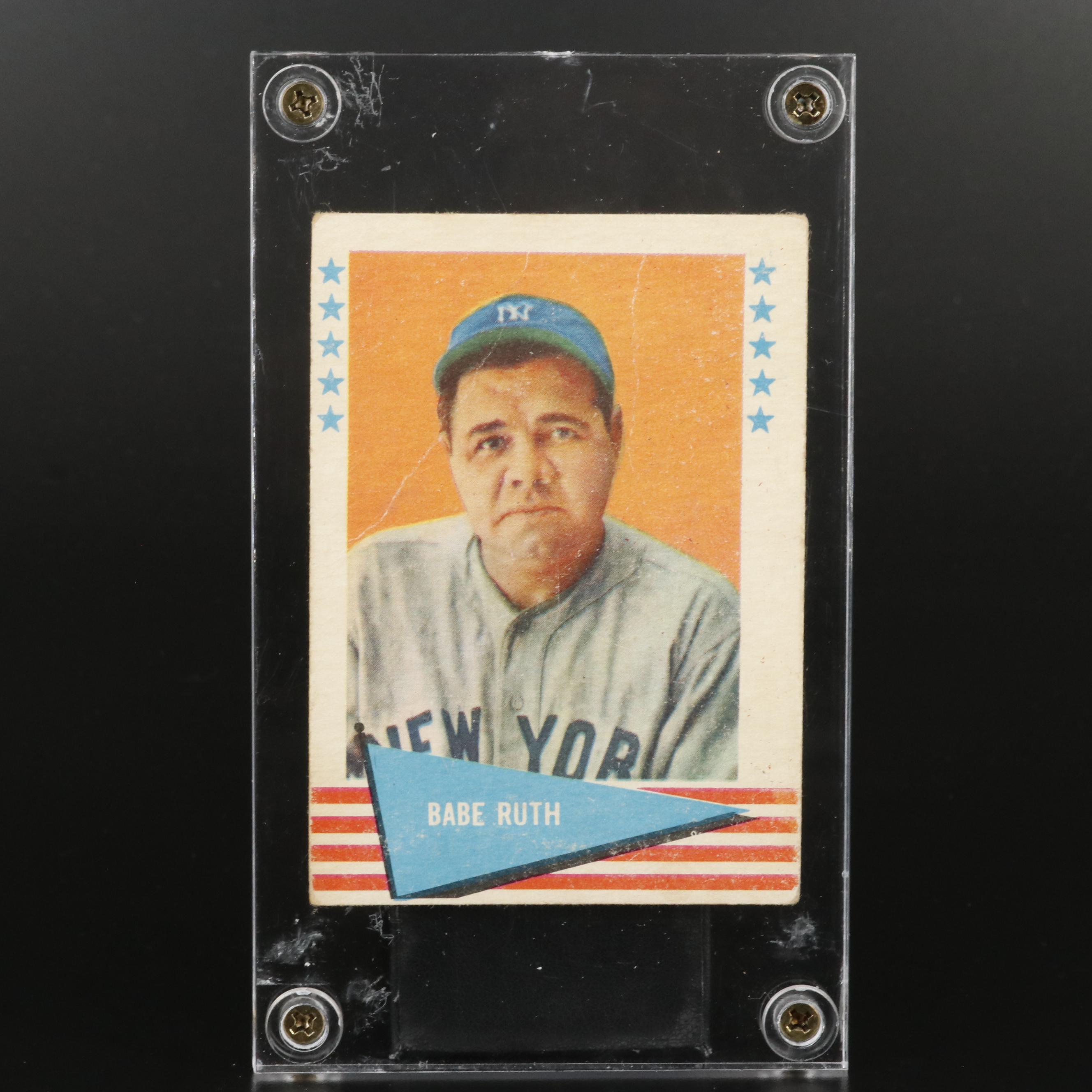 1961 Fleer Babe Ruth New York Yankees Baseball Card