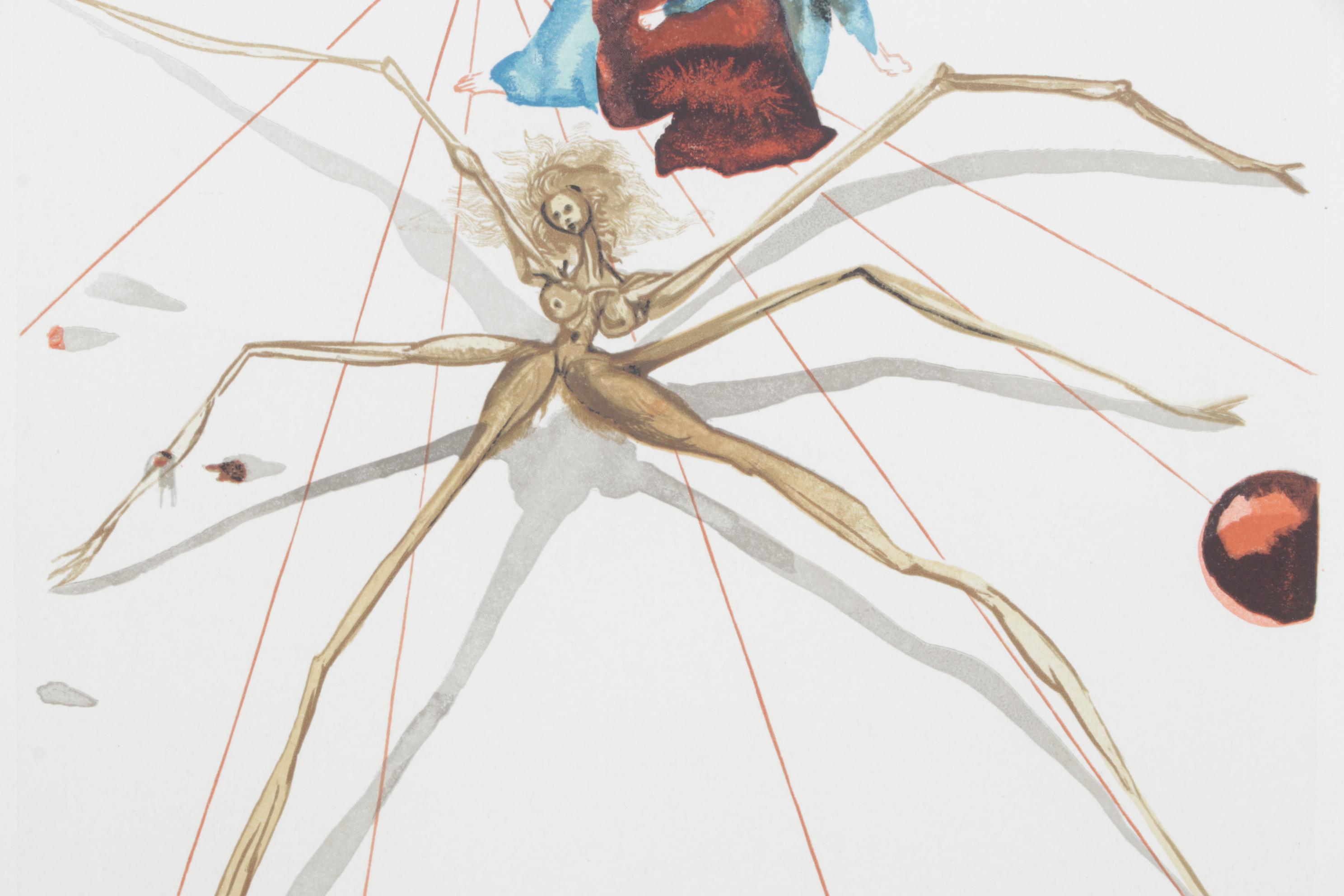 Salvador Dalí Wood Engraving "Quittant la corniche de la colere," 1960 – 1964