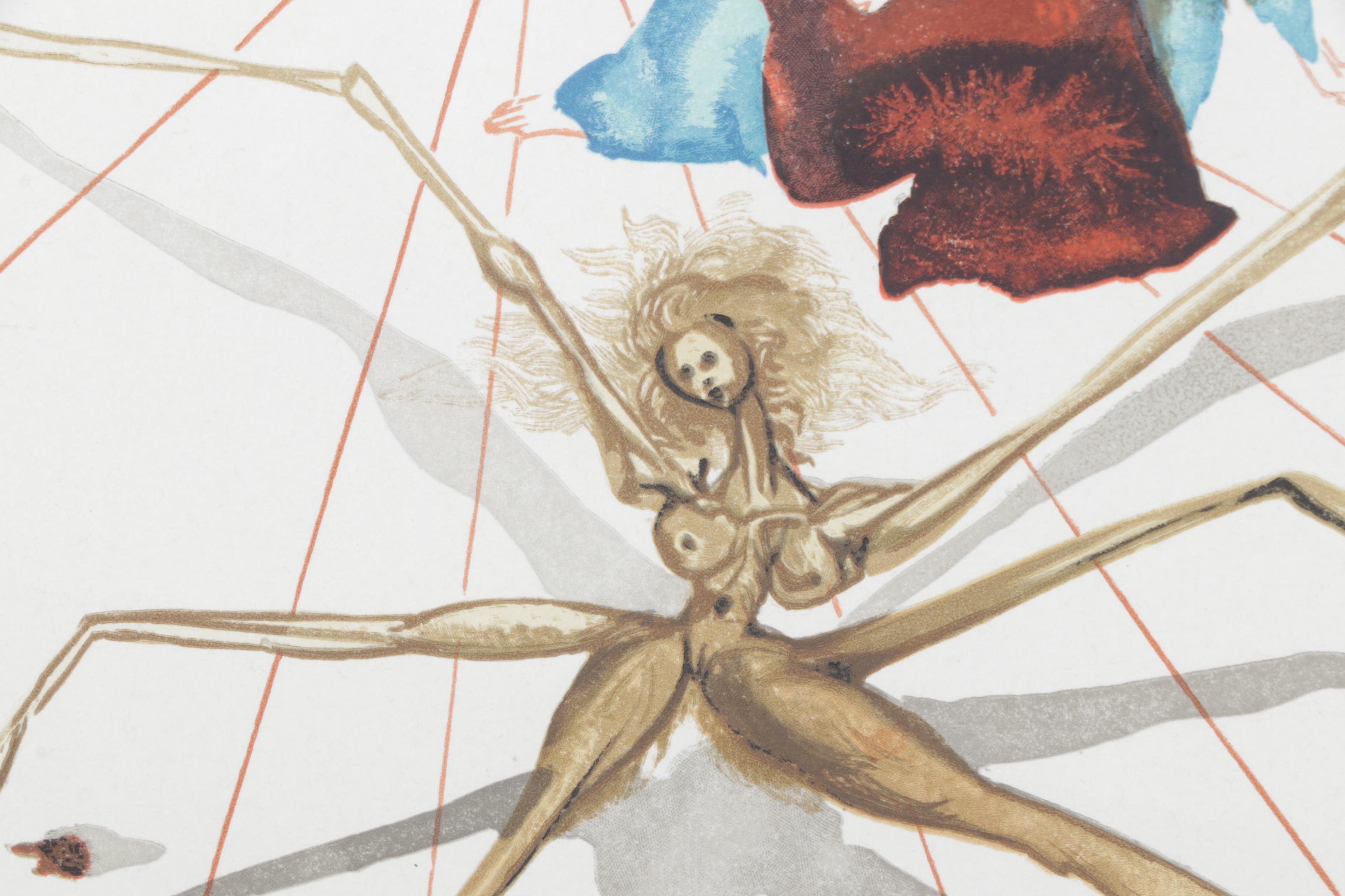 Salvador Dalí Wood Engraving "Quittant la corniche de la colere," 1960 – 1964