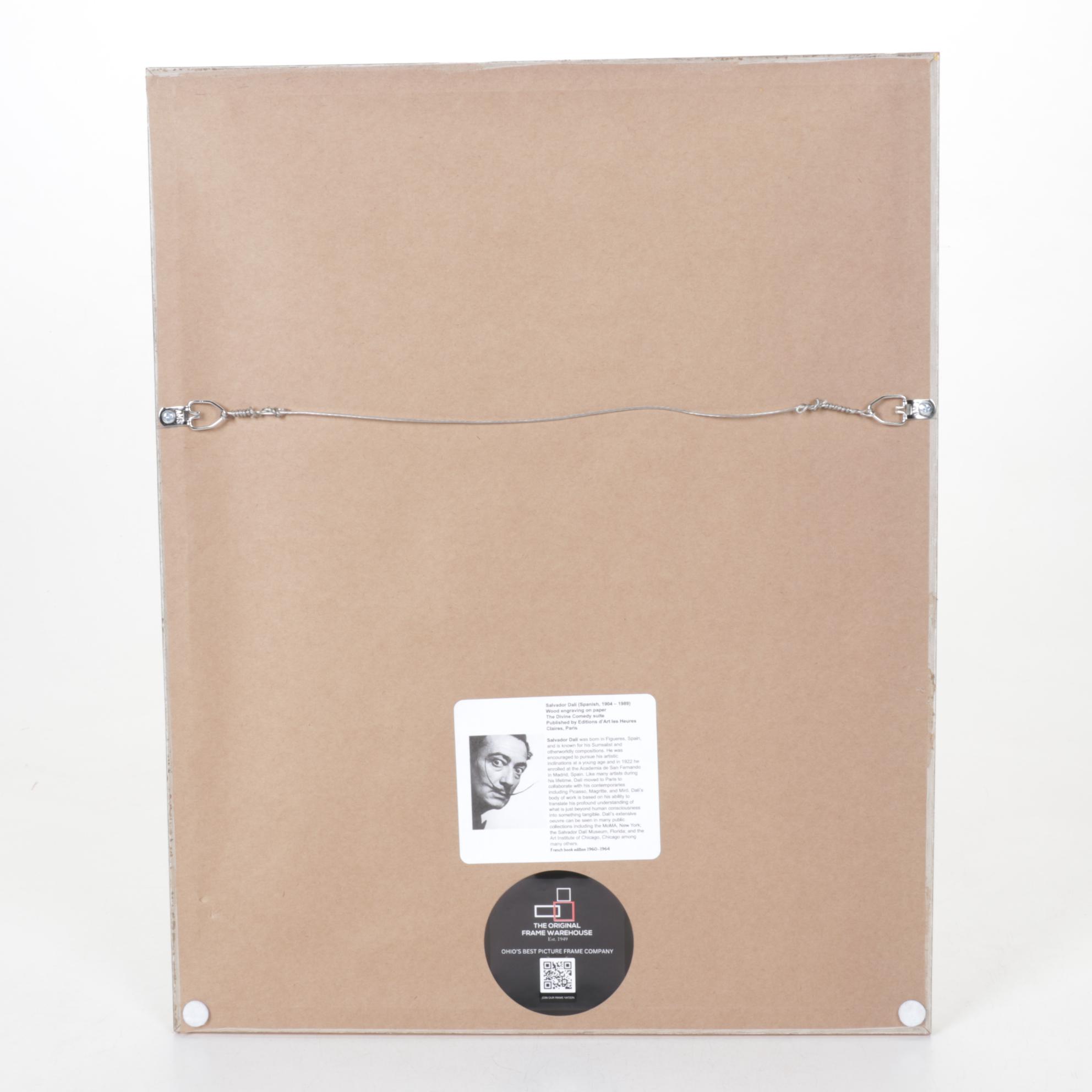 Salvador Dalí Wood Engraving "Quittant la corniche de la colere," 1960 – 1964