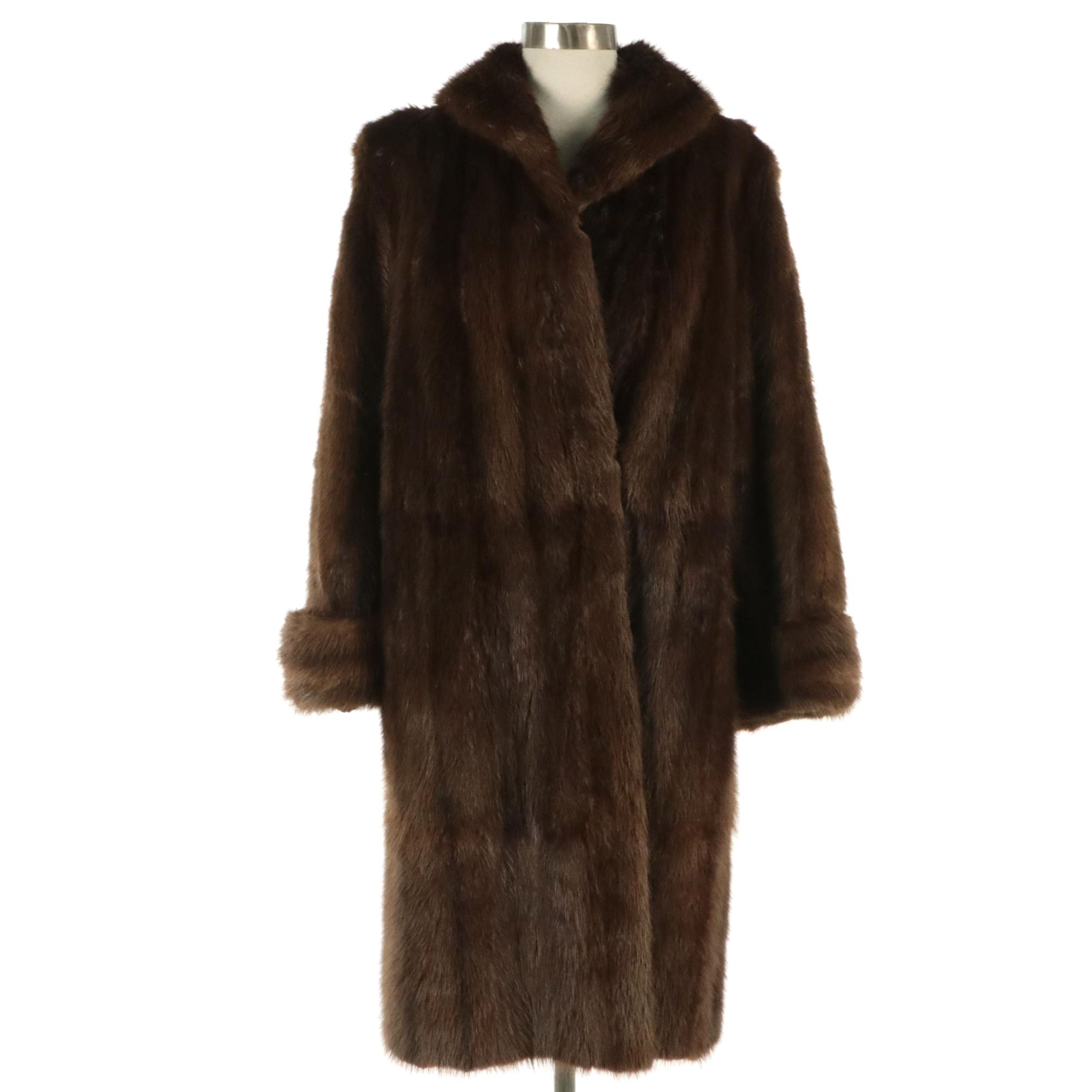 Natural Beaver Fur Coat, circa 1960