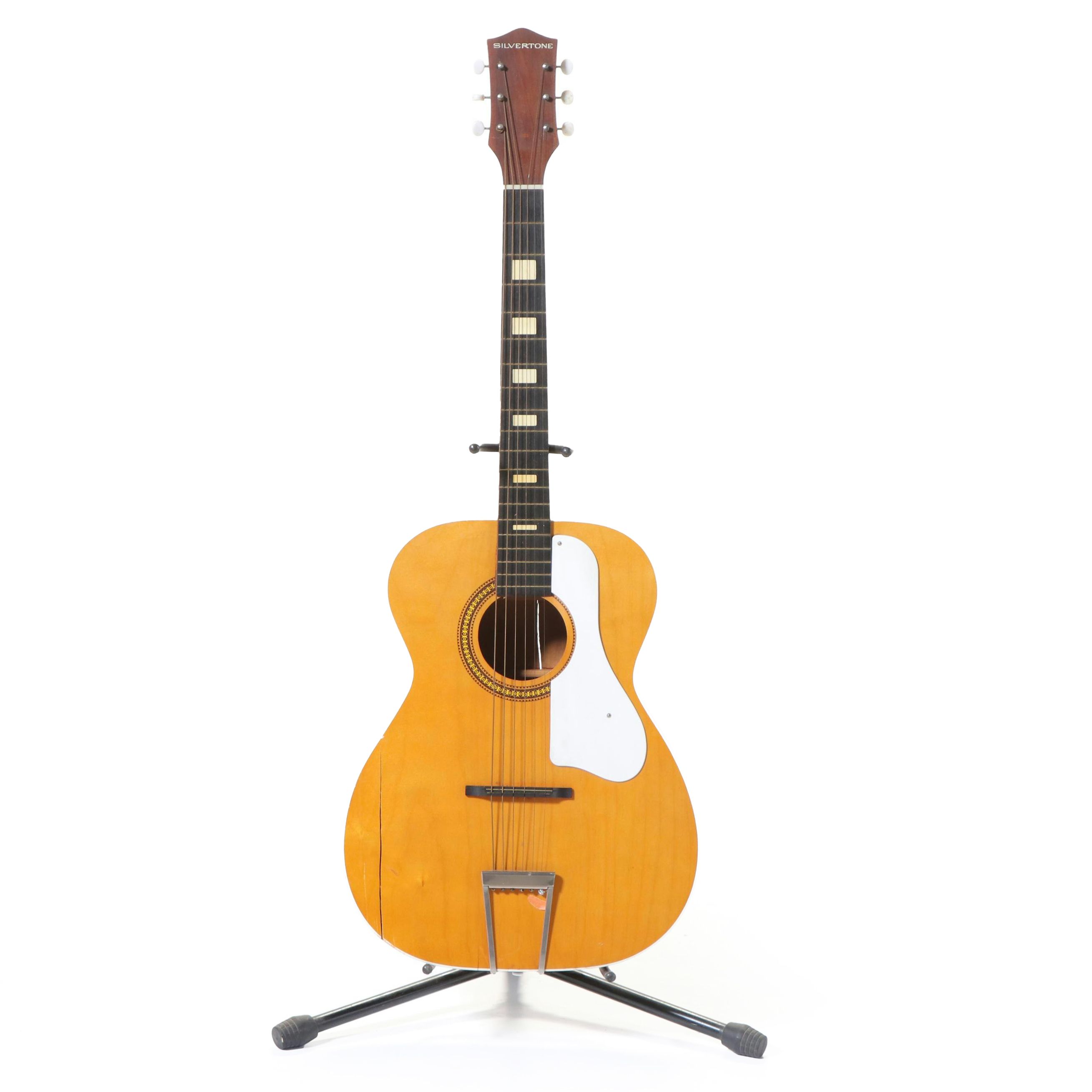 Silvertone by Harmony Six-String Acoustic Guitar