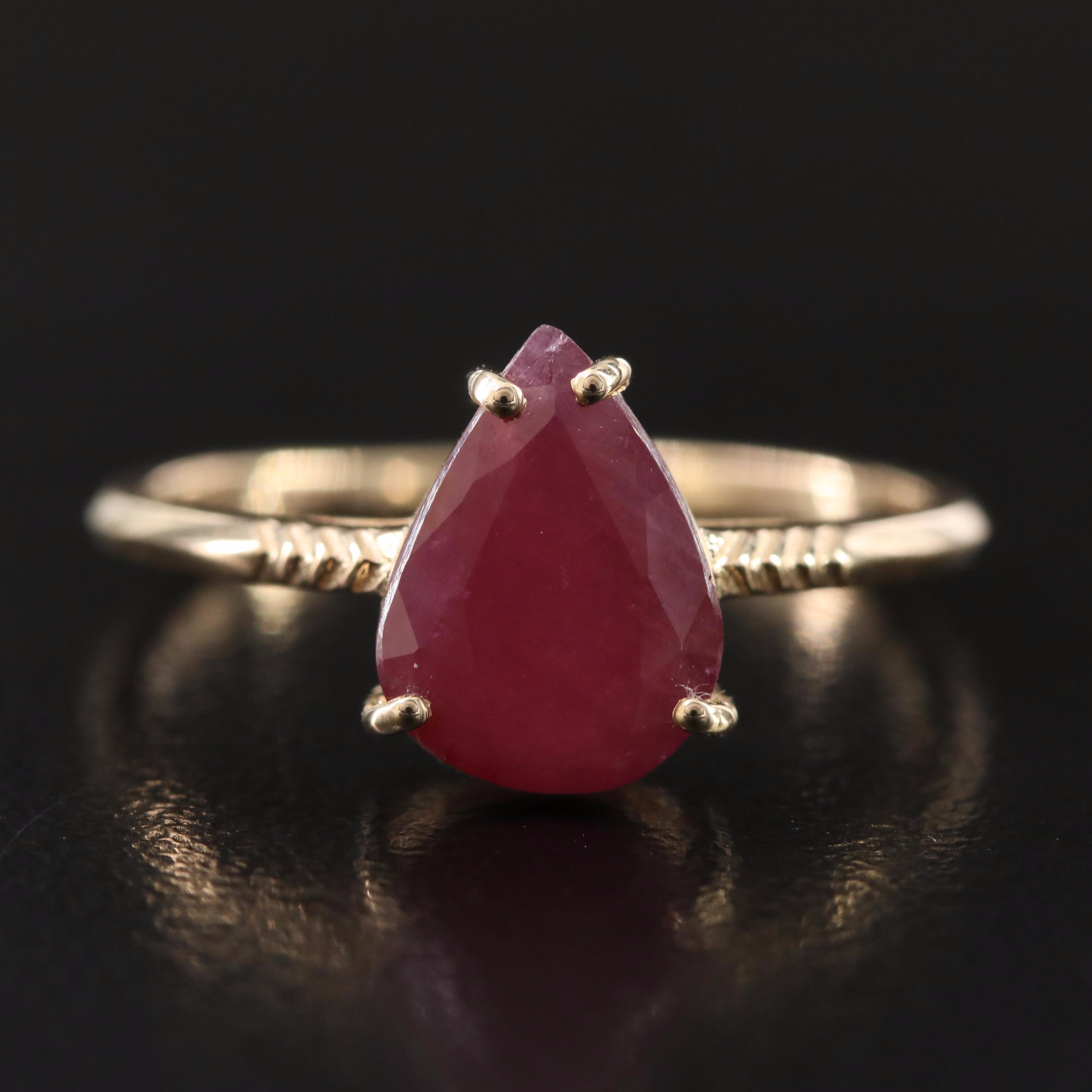 14K Ruby Ring