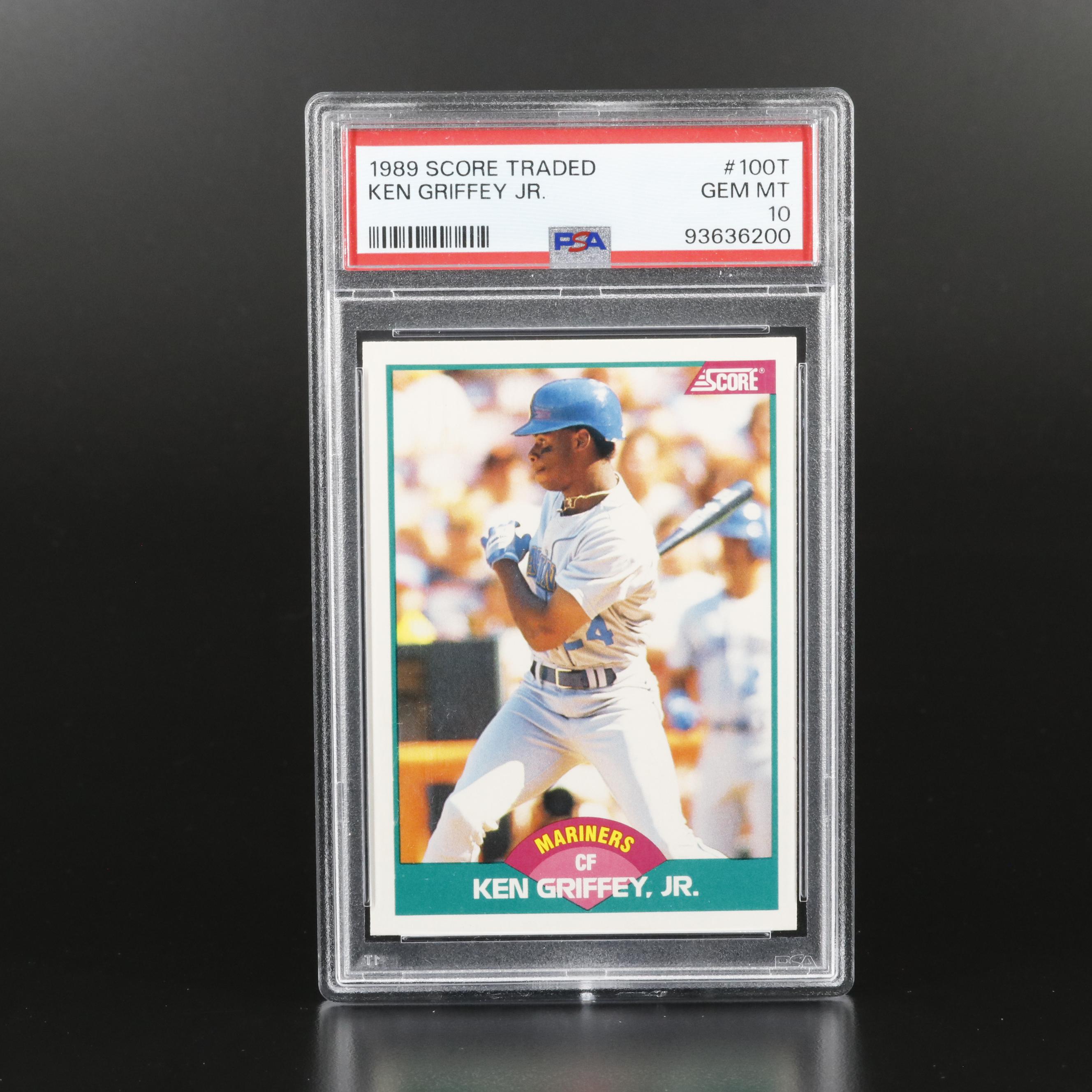 1989 Score Traded Ken Griffey Jr. Seattle Mariners Rookie Card Graded PSA 10