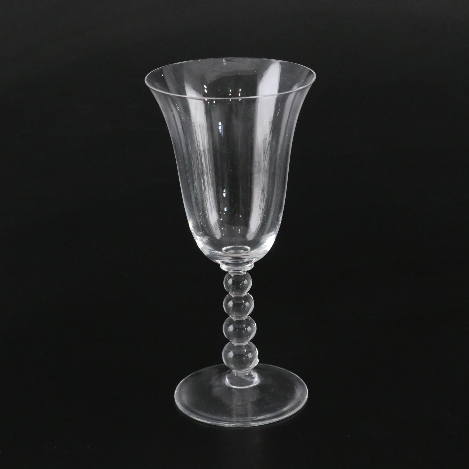 Imperial Glass "Candlewick" and "Double Heart" Set of Glassware & Candle Holders