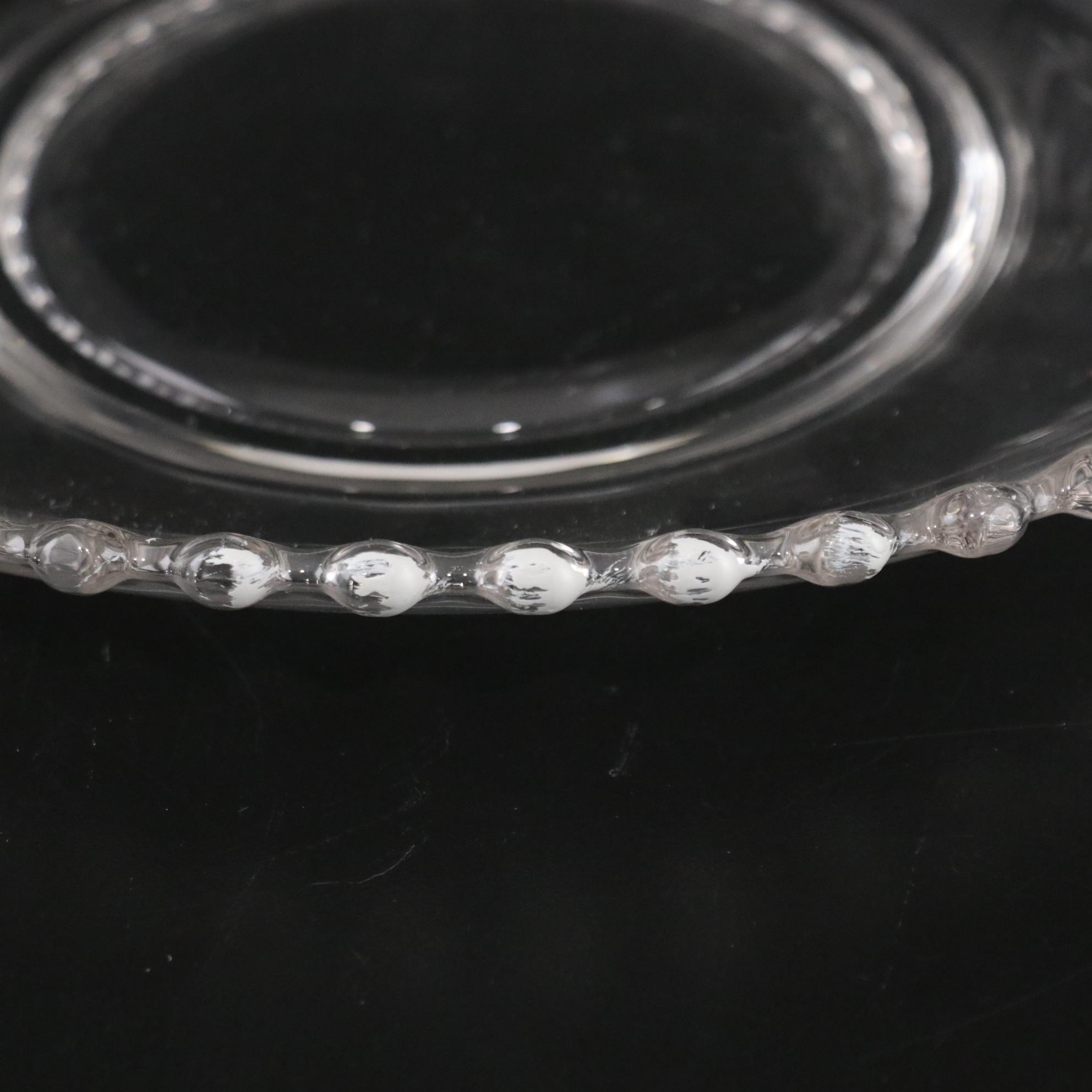 Imperial Glass "Candlewick" and "Double Heart" Set of Glassware & Candle Holders