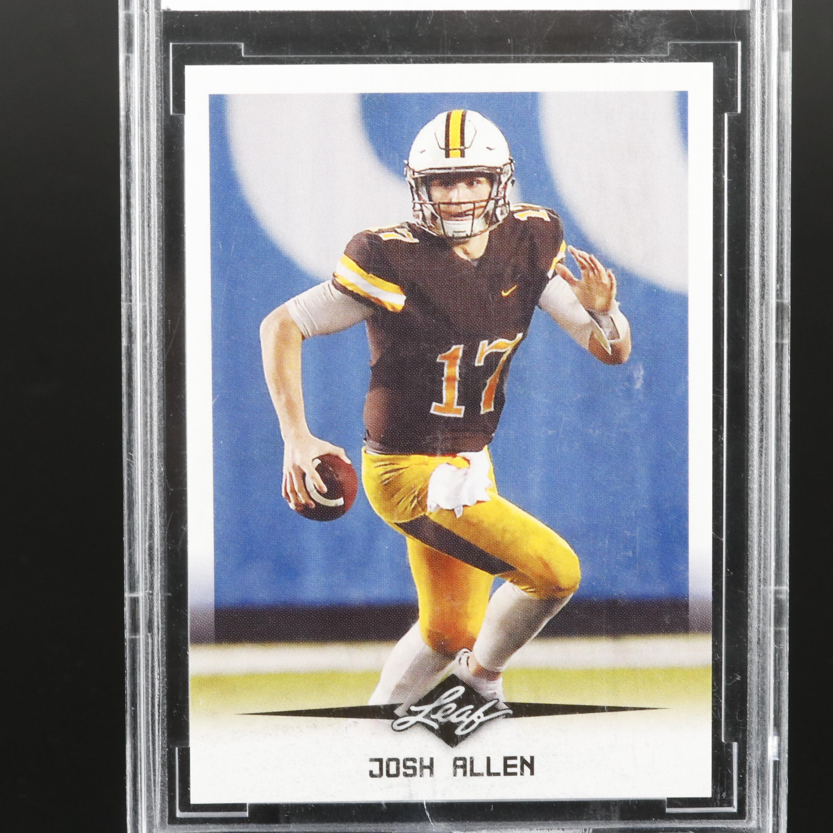 2018 Leaf Josh Allen Rookie Star Football Card Graded BCCG 10