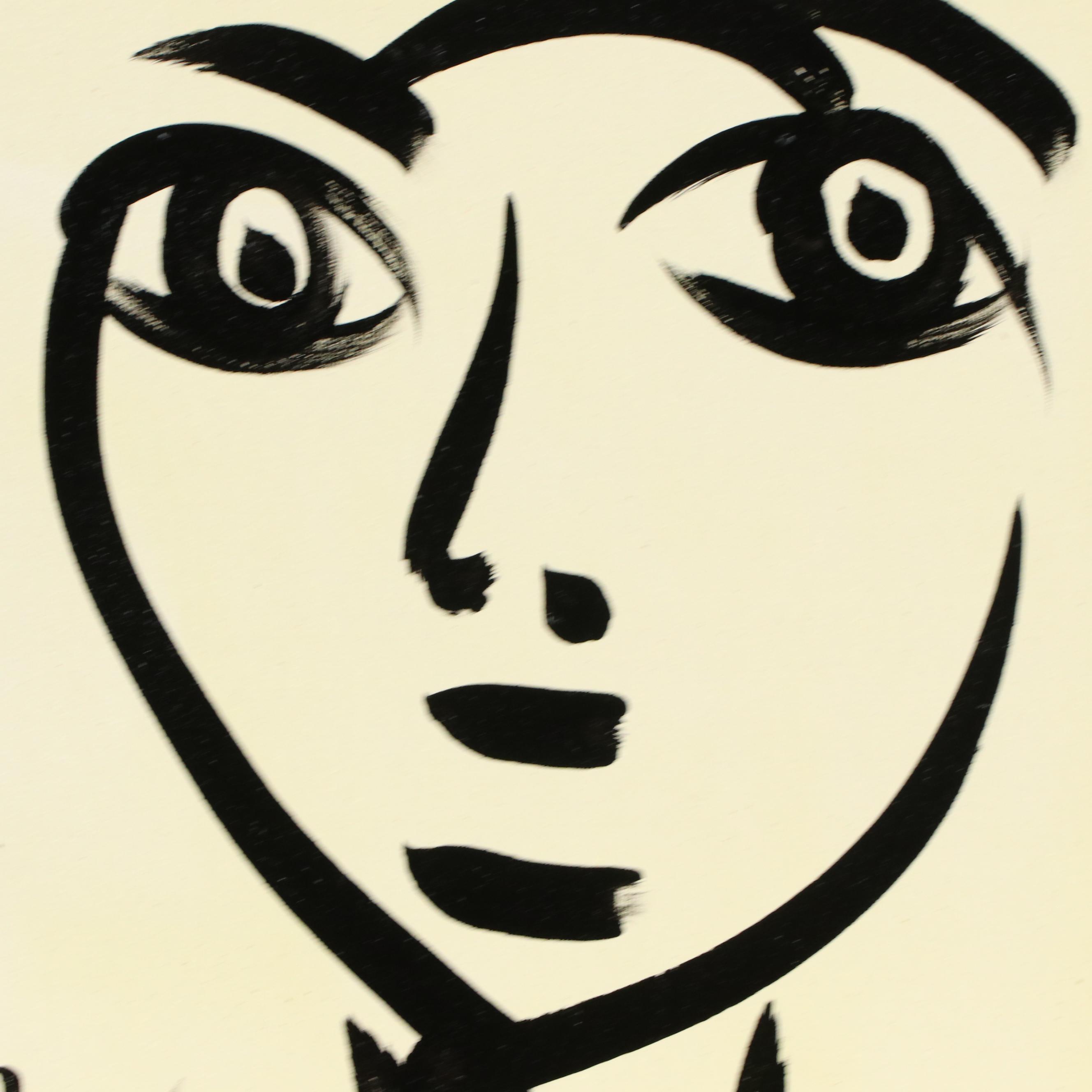 Peter Keil Abstract Portrait Acrylic Painting