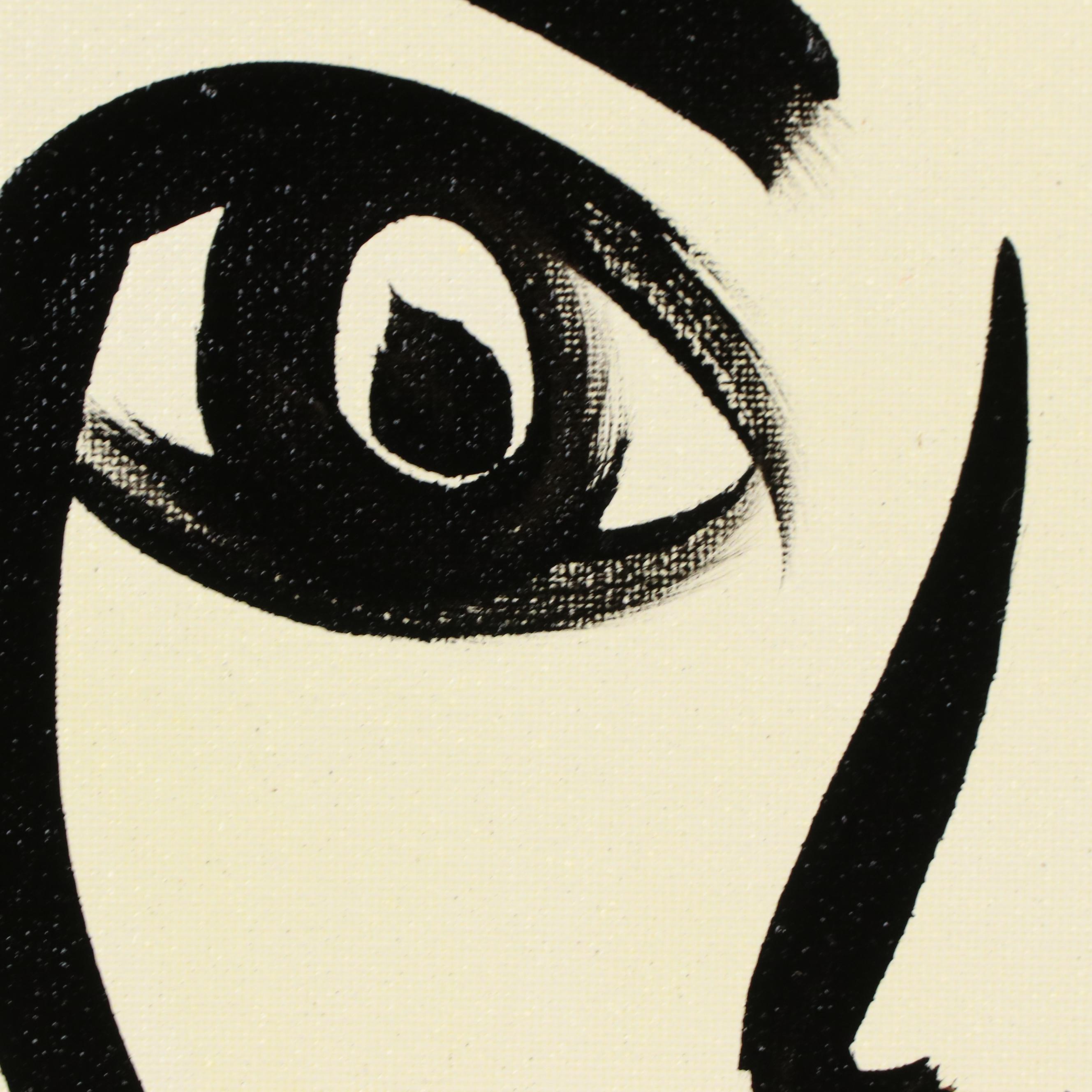 Peter Keil Abstract Portrait Acrylic Painting