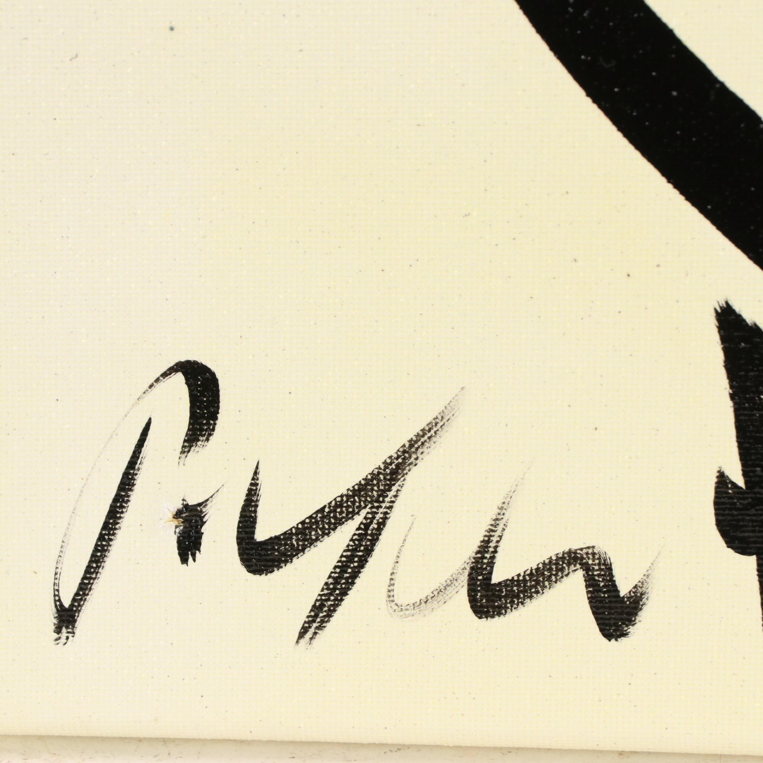 Peter Keil Abstract Portrait Acrylic Painting