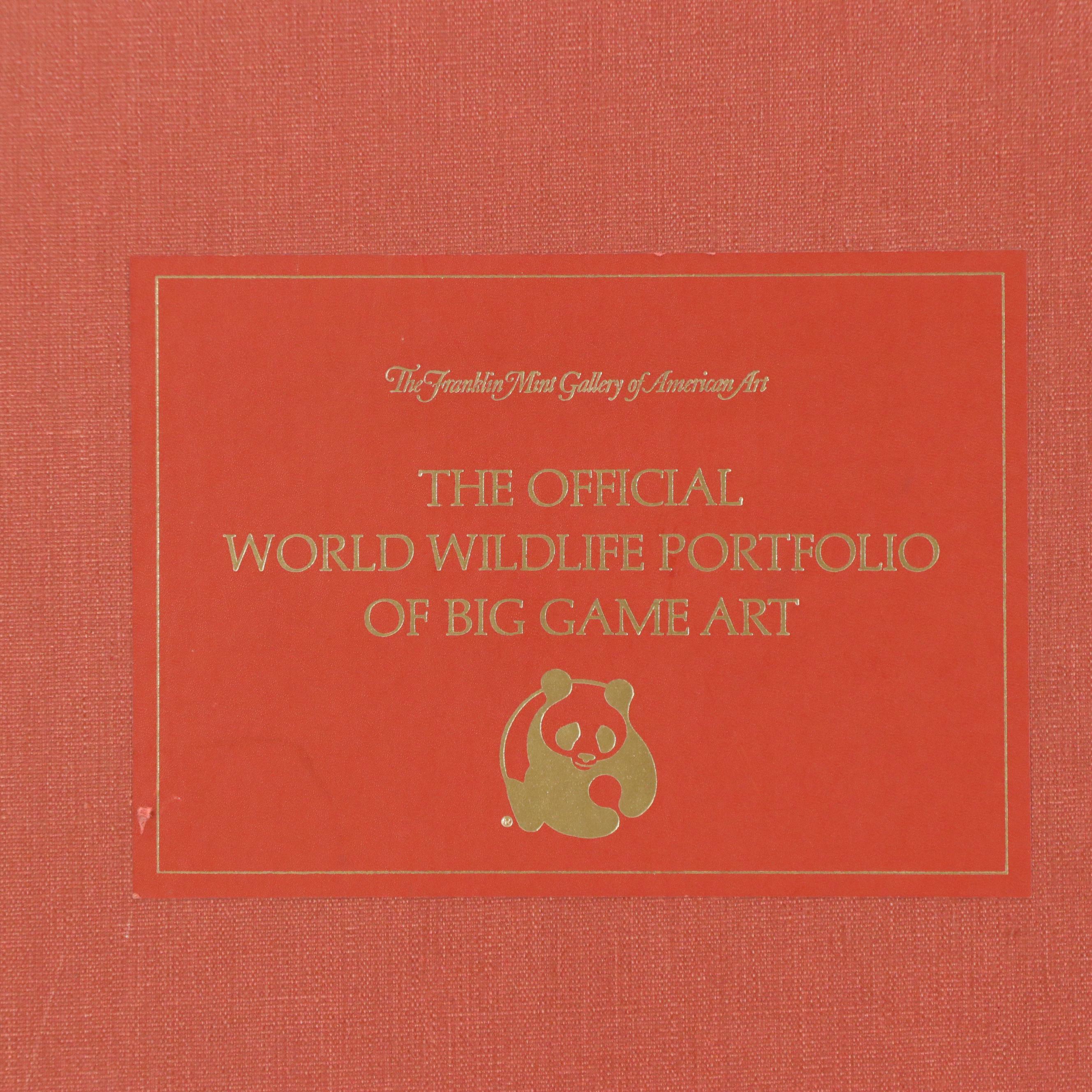 The Franklin Mint 1975 Official "World Wildlife Portfolio of Big Game Art"