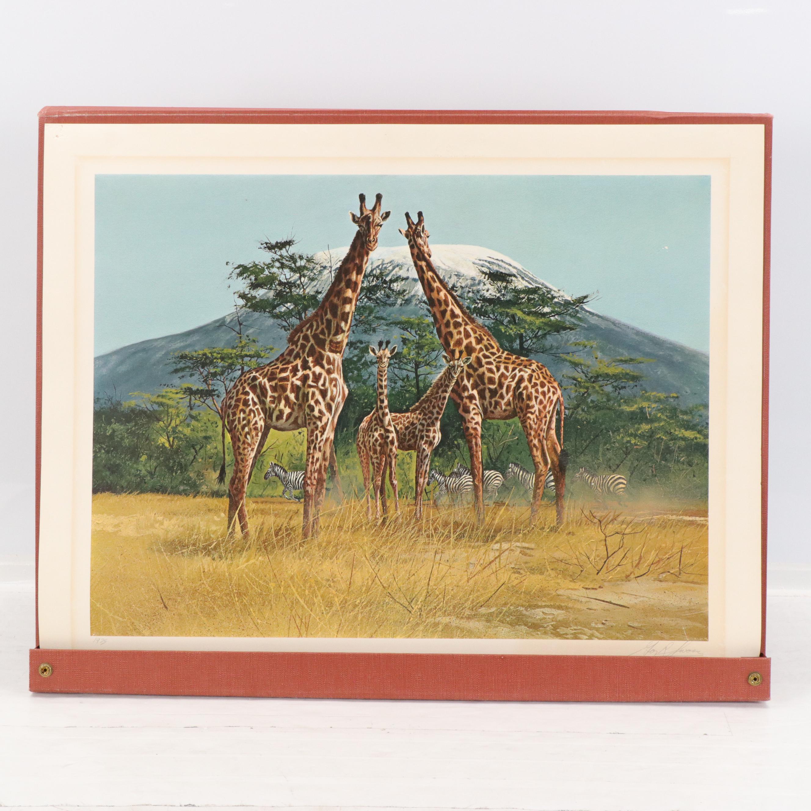 The Franklin Mint 1975 Official "World Wildlife Portfolio of Big Game Art"