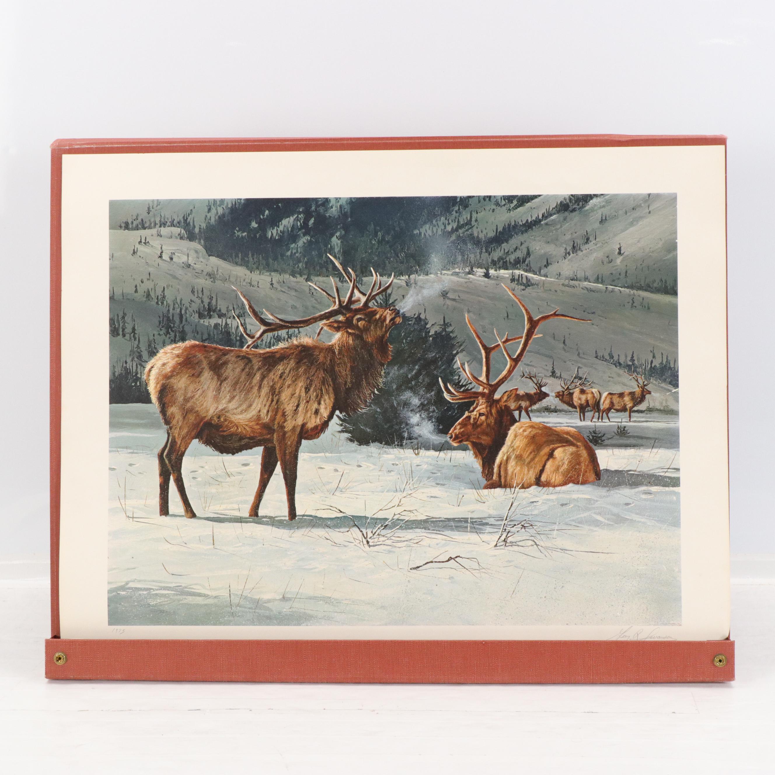 The Franklin Mint 1975 Official "World Wildlife Portfolio of Big Game Art"