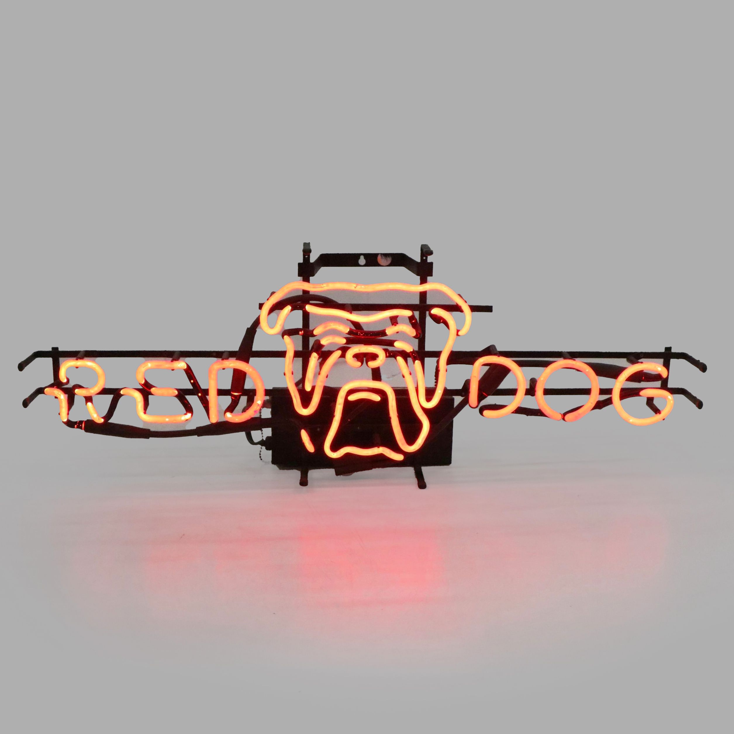 Red Dog Beer Advertising Neon Sign, Late 20th Century