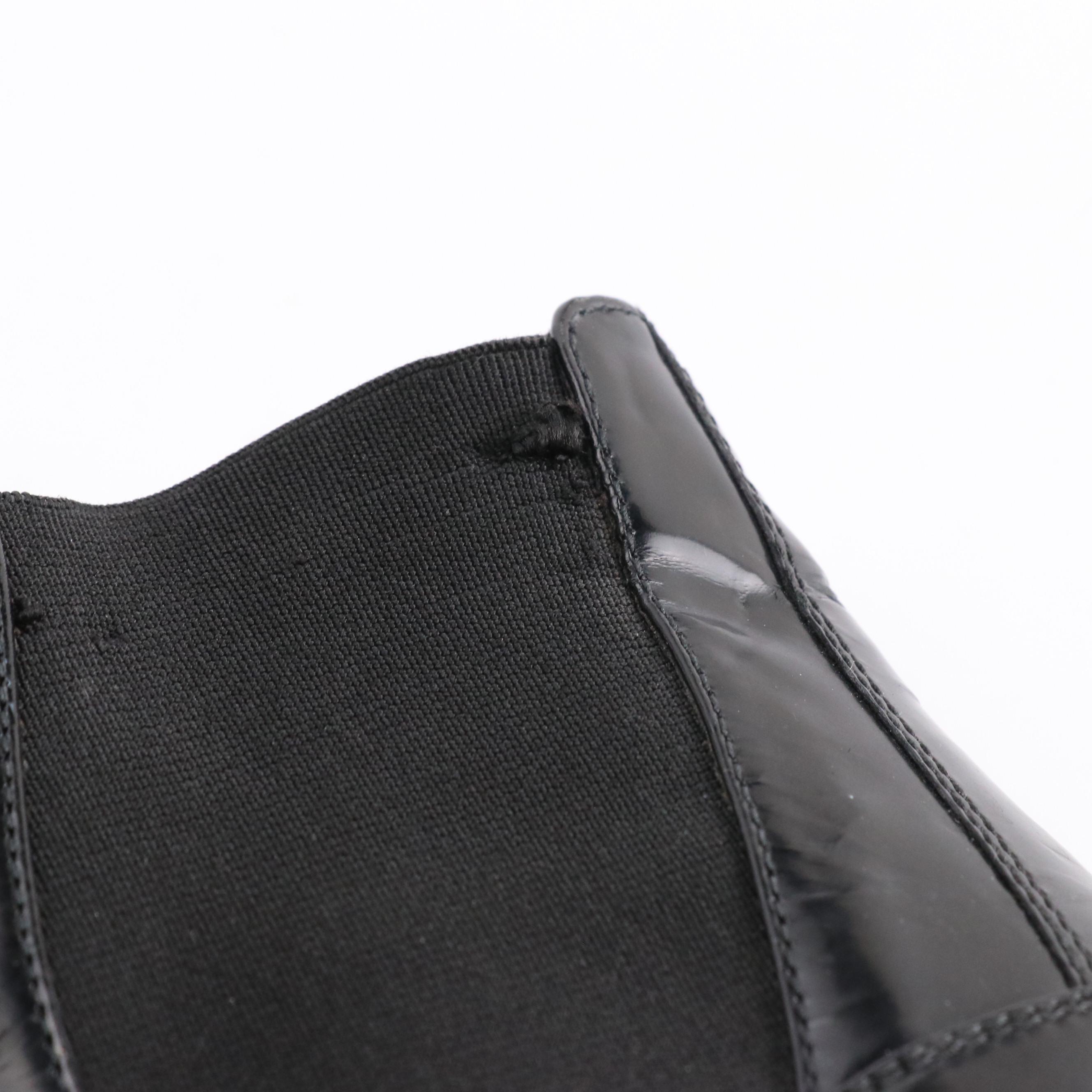 Prada Black Leather Chunky Platform Boots