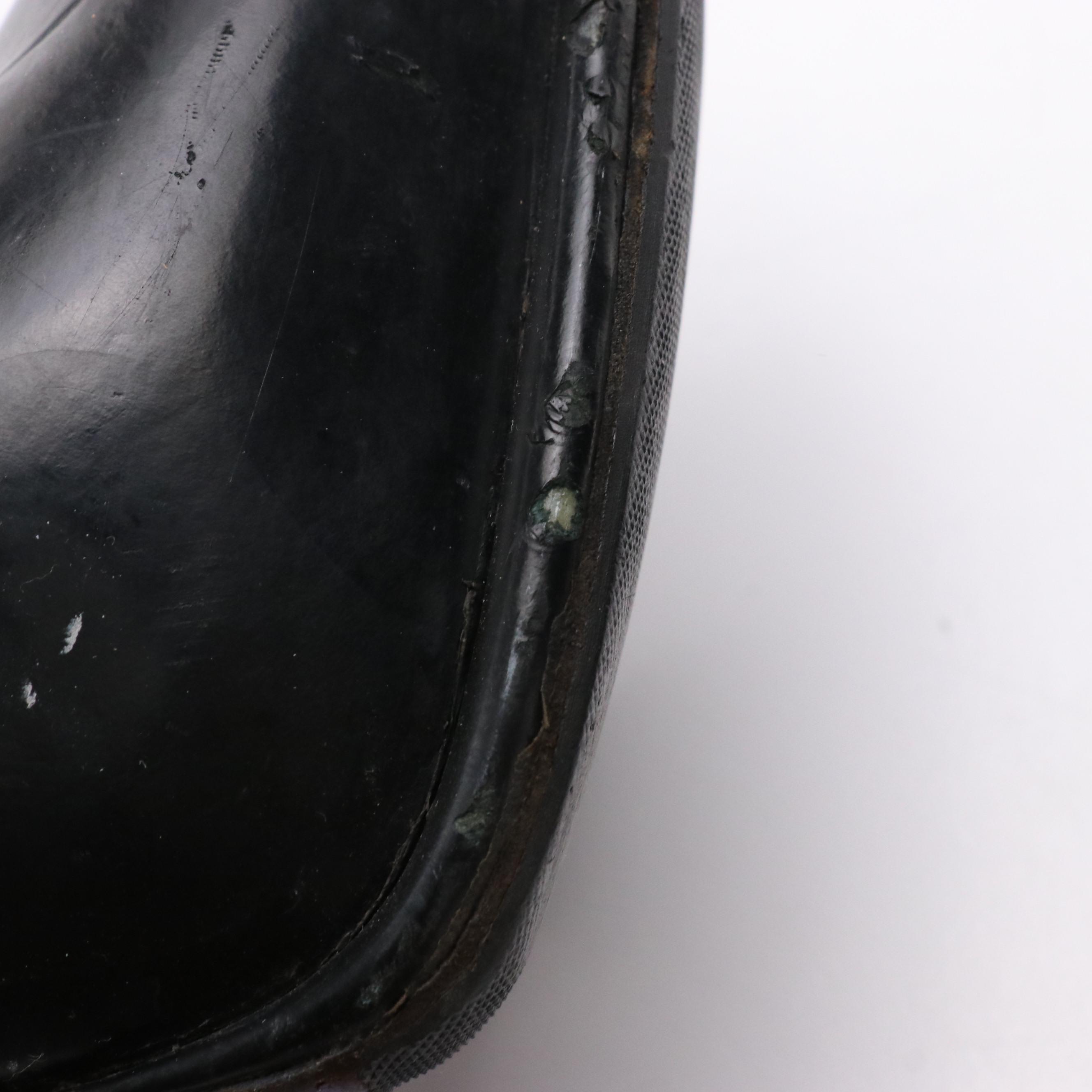 Prada Black Leather Chunky Platform Boots