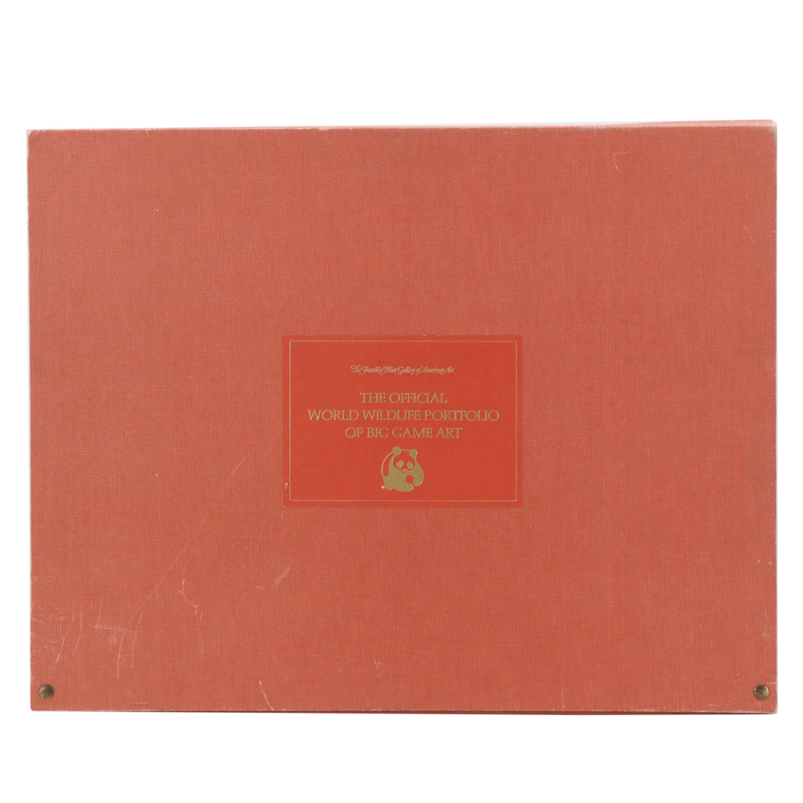 The Franklin Mint 1975 Official "World Wildlife Portfolio of Big Game Art"