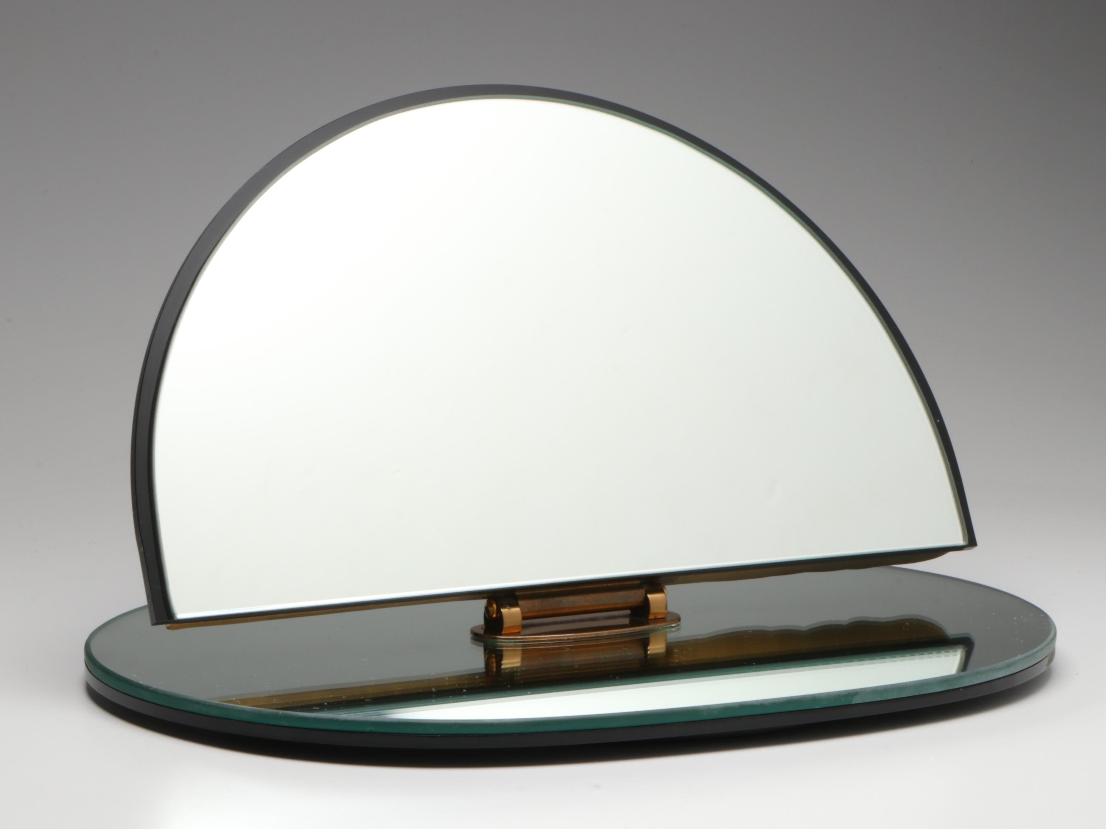 Erté Patinated Bronze Table Vanity Mirror "Transcendence," 1984