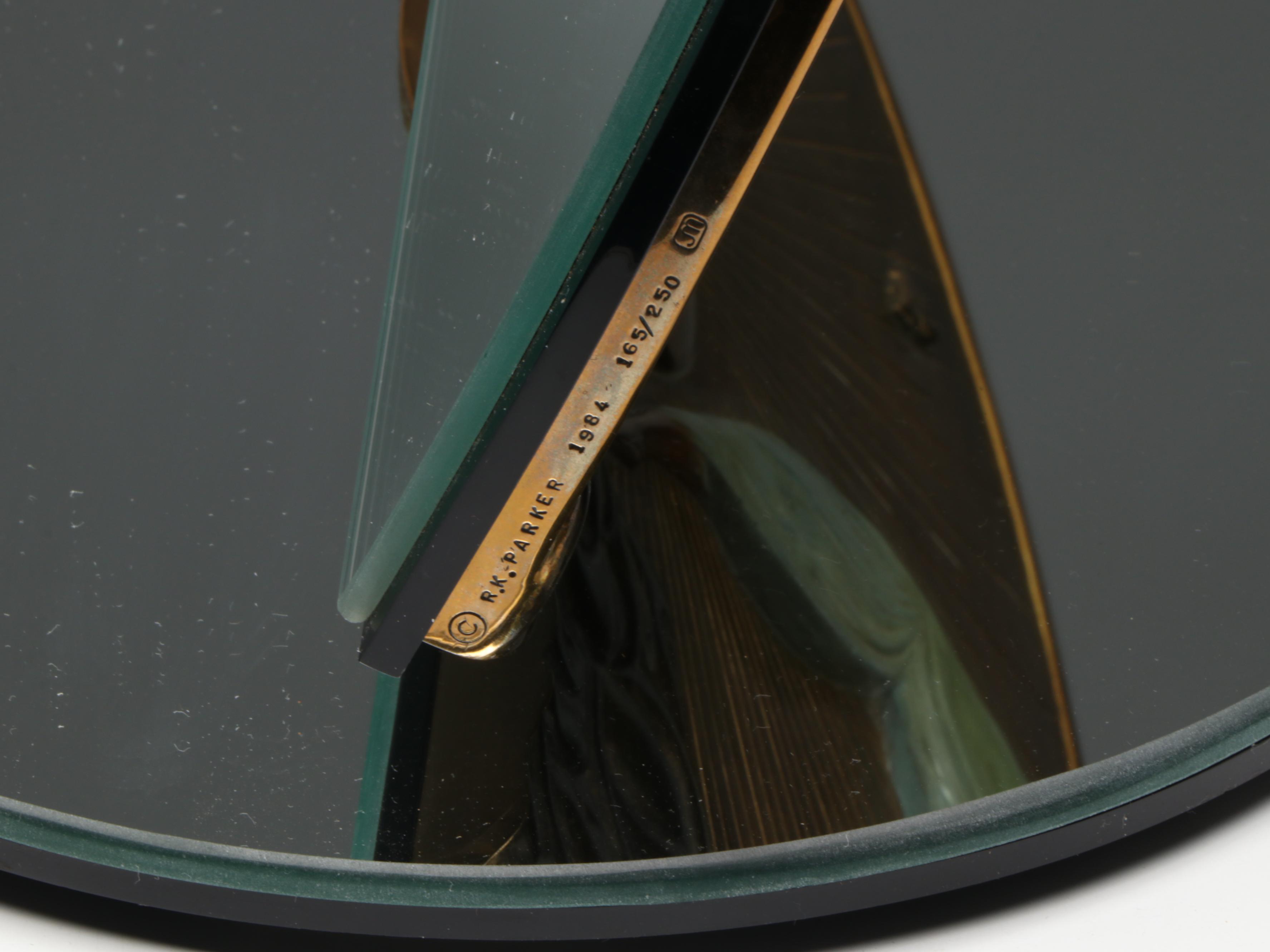 Erté Patinated Bronze Table Vanity Mirror "Transcendence," 1984