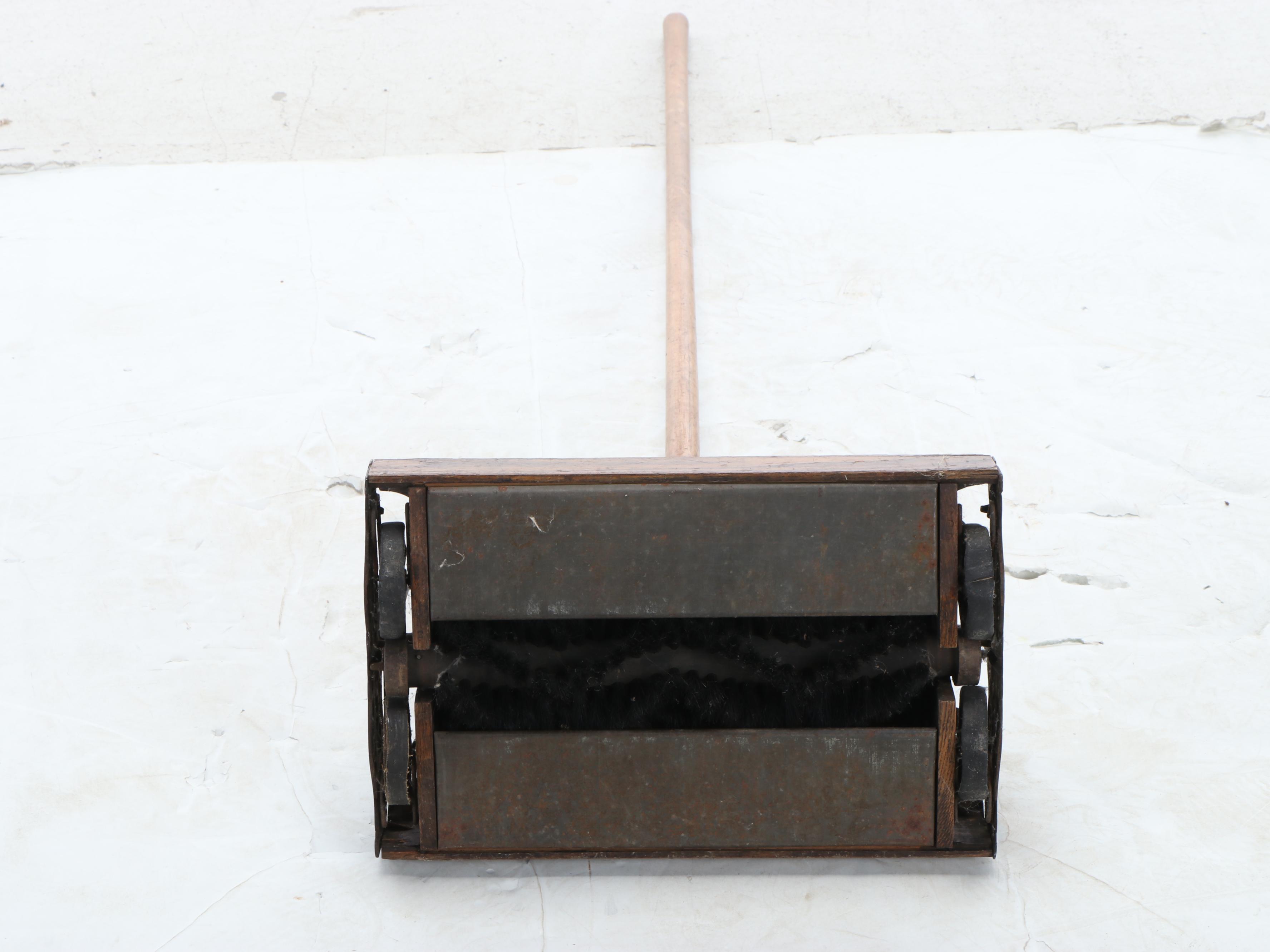 Bissell "Prize" Sweeper with Folding Clothing Rack and Yard Sticks