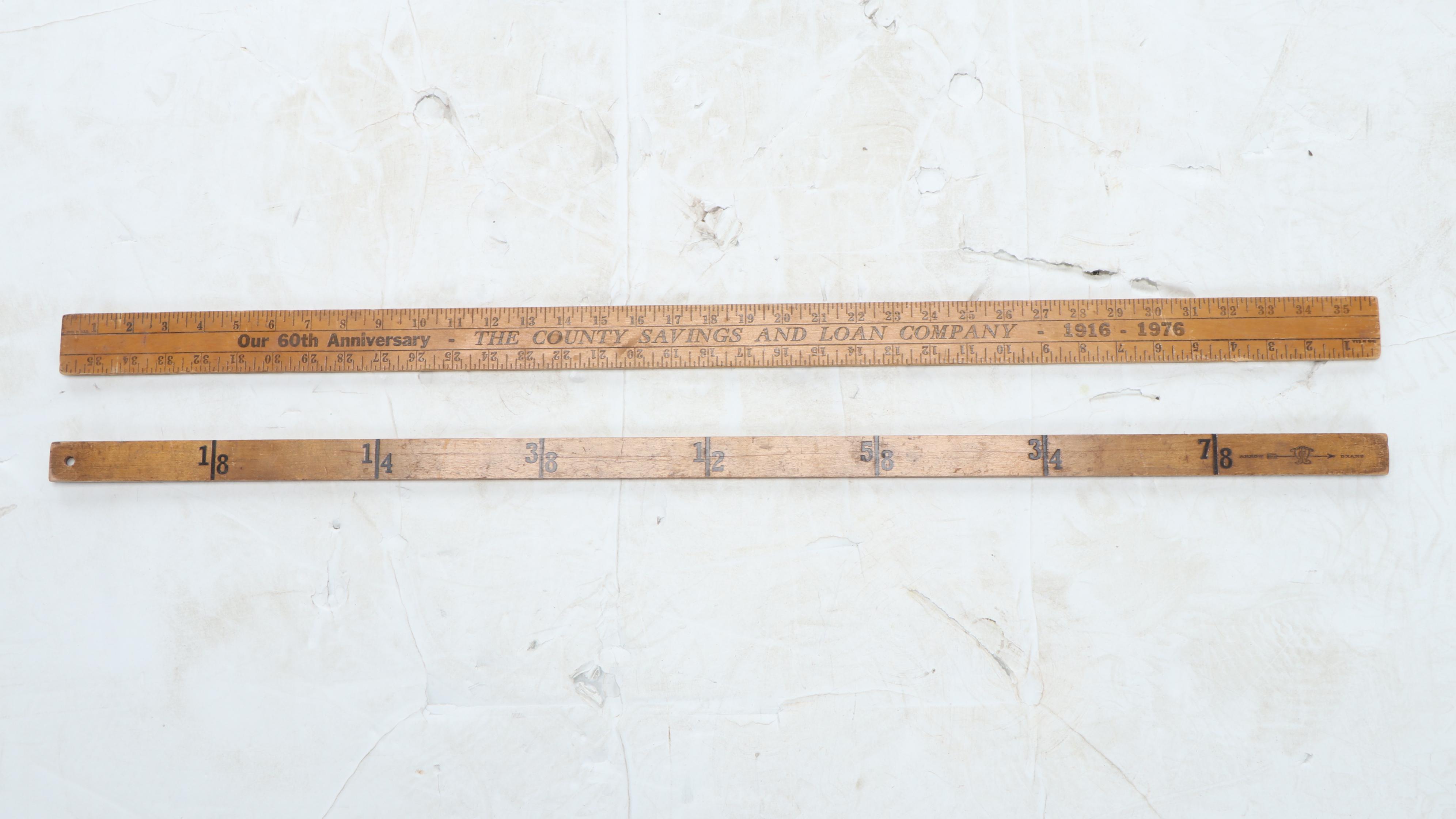 Bissell "Prize" Sweeper with Folding Clothing Rack and Yard Sticks