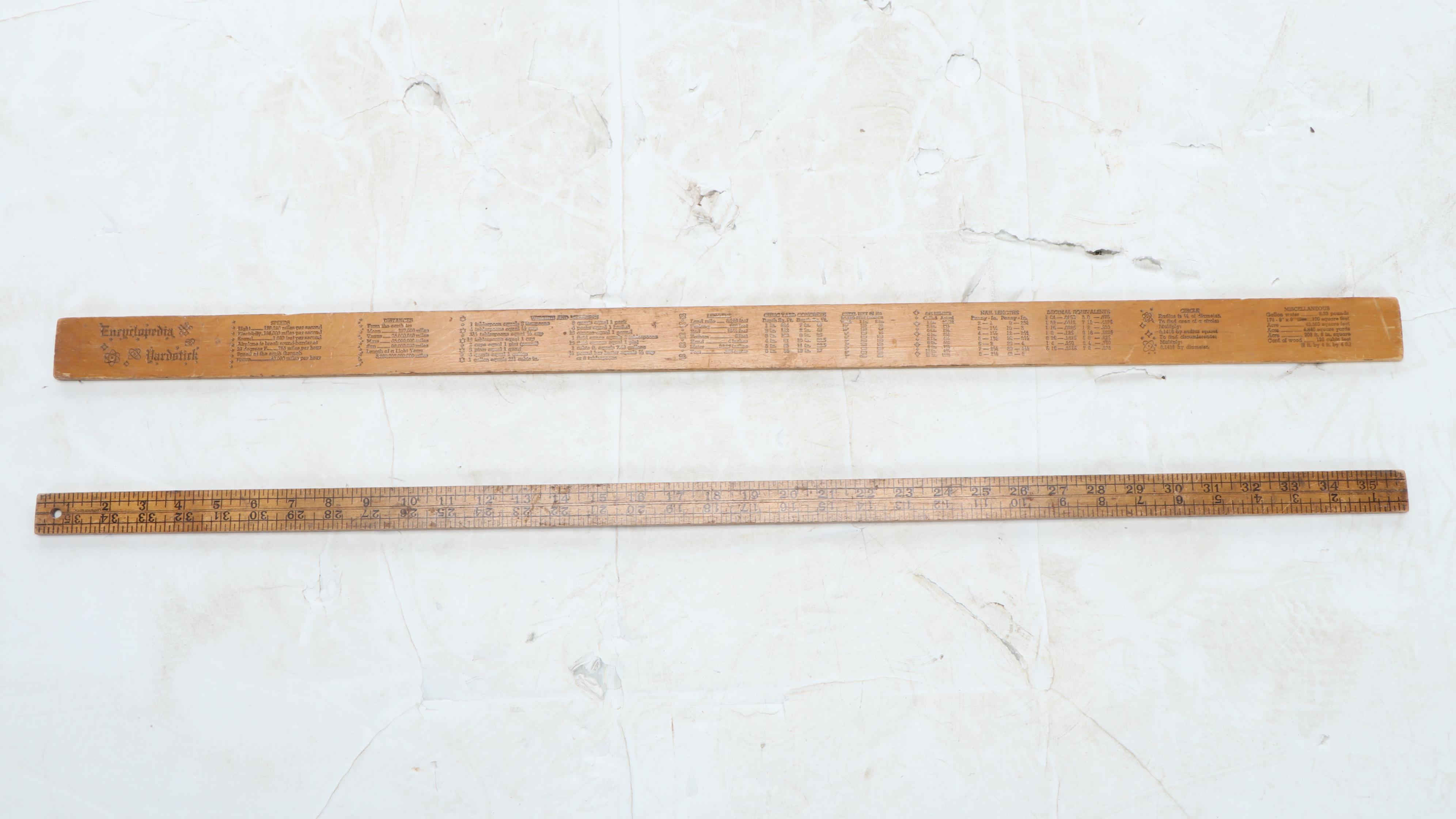 Bissell "Prize" Sweeper with Folding Clothing Rack and Yard Sticks