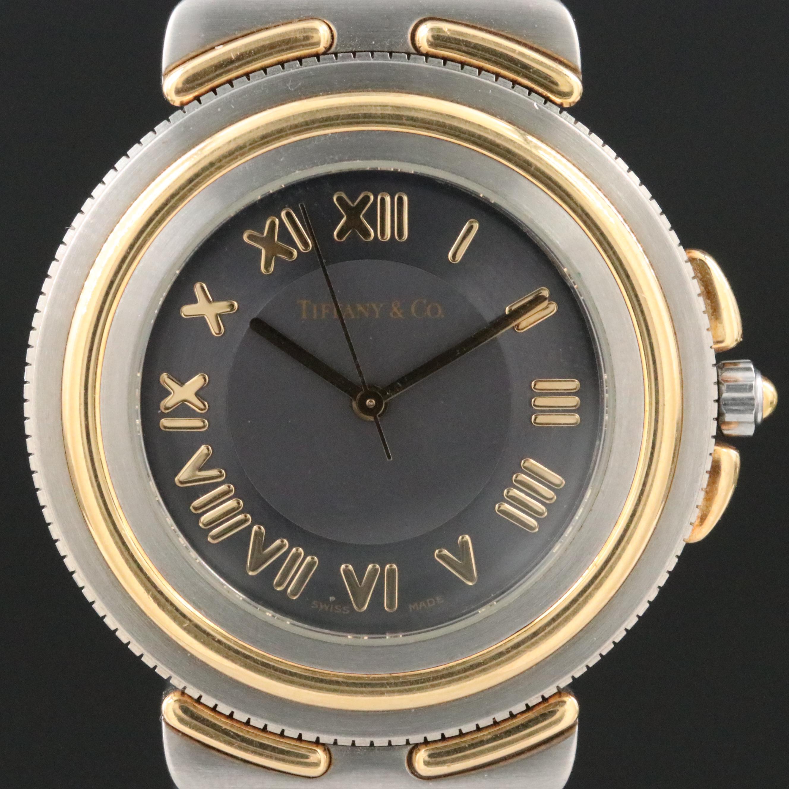 Tiffany & Co. Intaglio ref. M0822 18K Gold Steel Quartz Watch