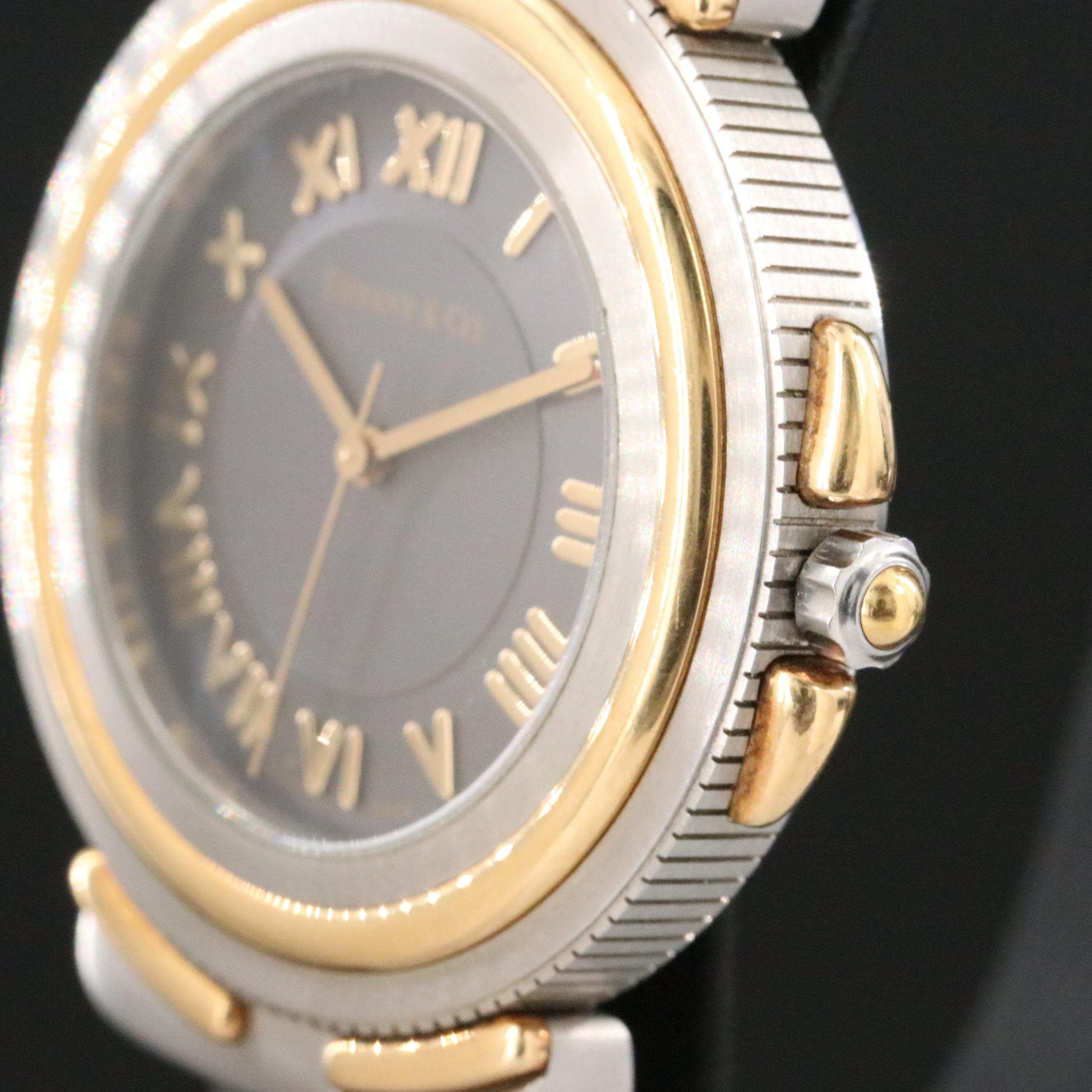 Tiffany & Co. Intaglio ref. M0822 18K Gold Steel Quartz Watch